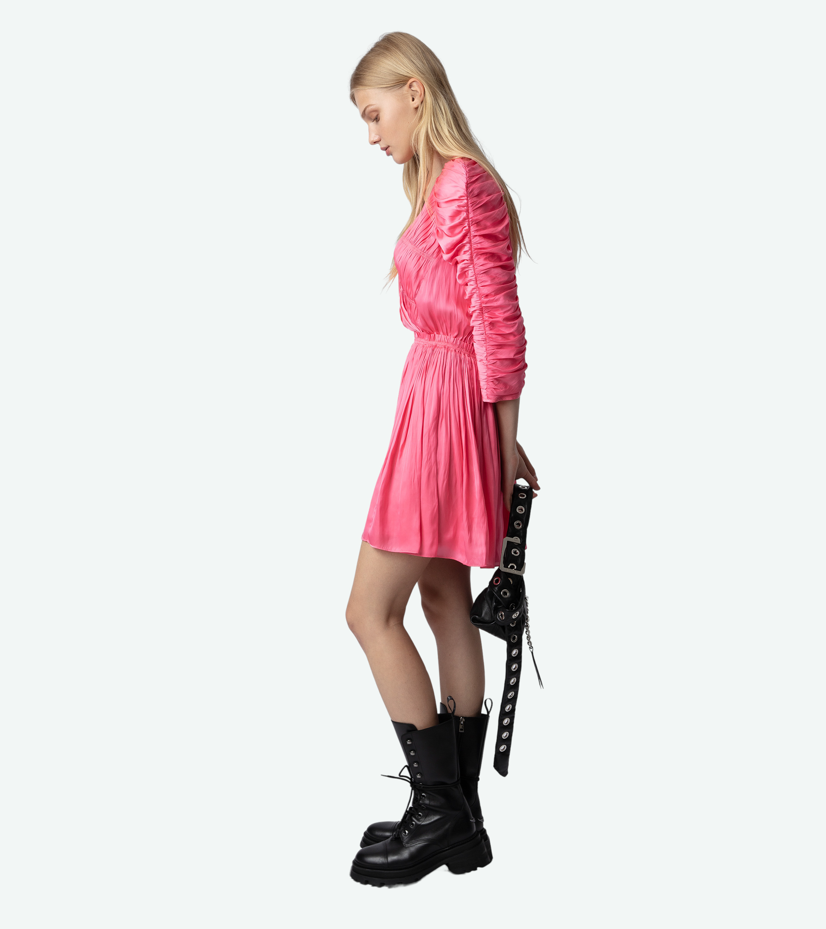 Realine Satin Dress - 4