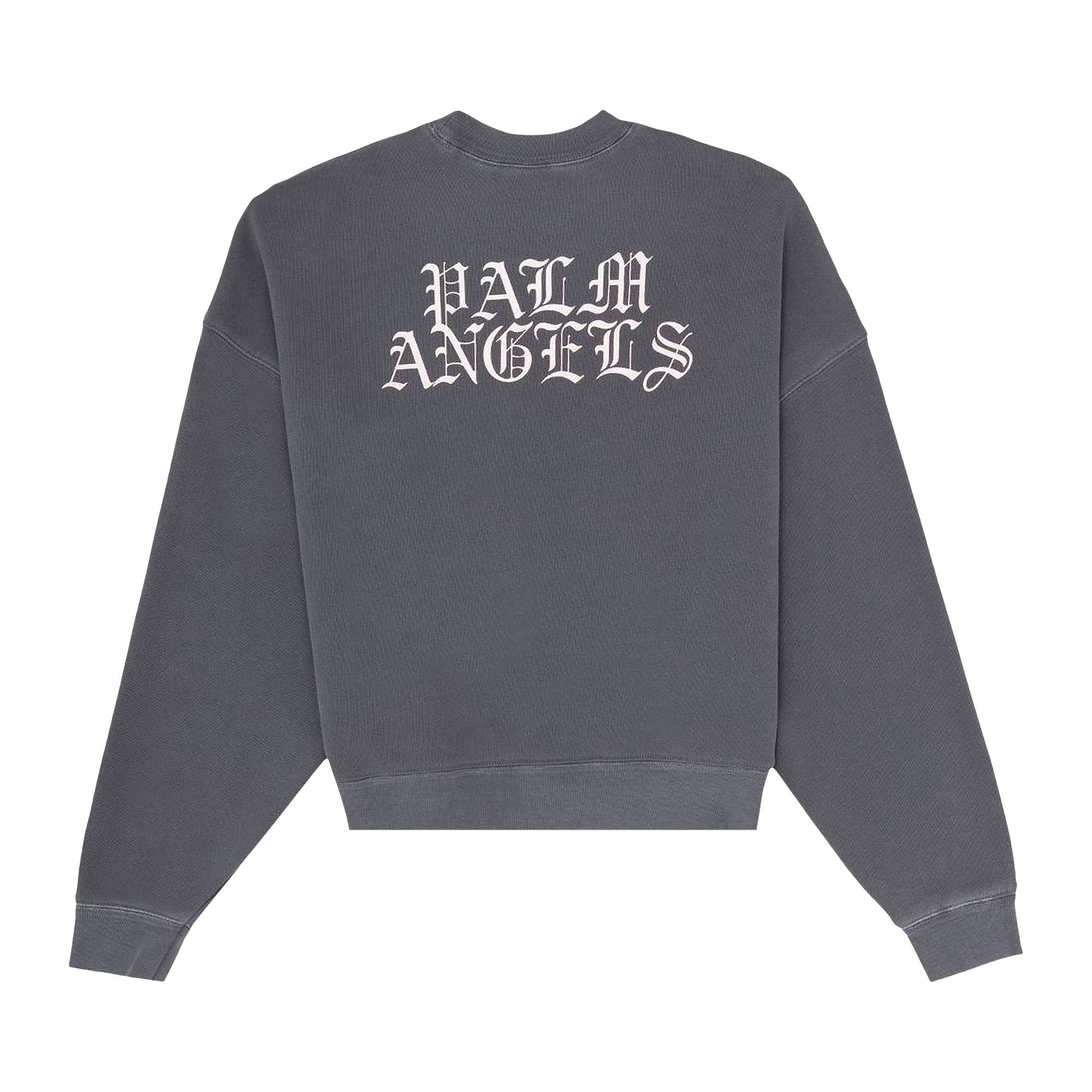 Palm Angels Burning Head Crewneck 'Black/Yellow' - 2