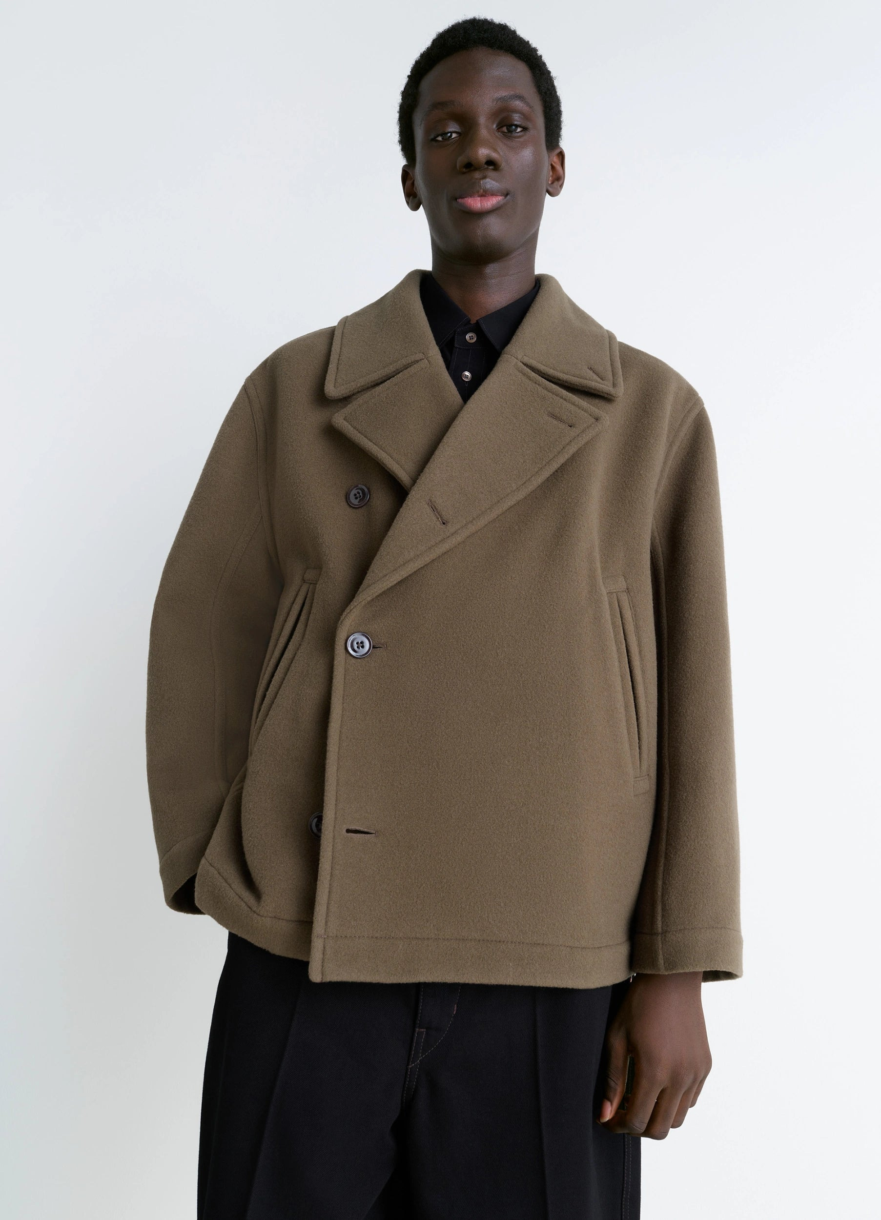 BOXY PEACOAT - 3