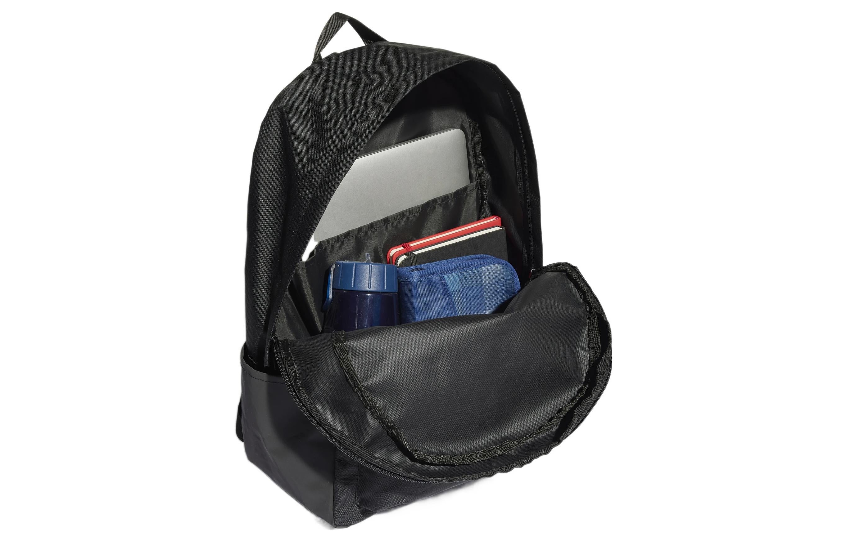 adidas Classic Horizontal Schoolbag Backpack Black HG0351 - 4