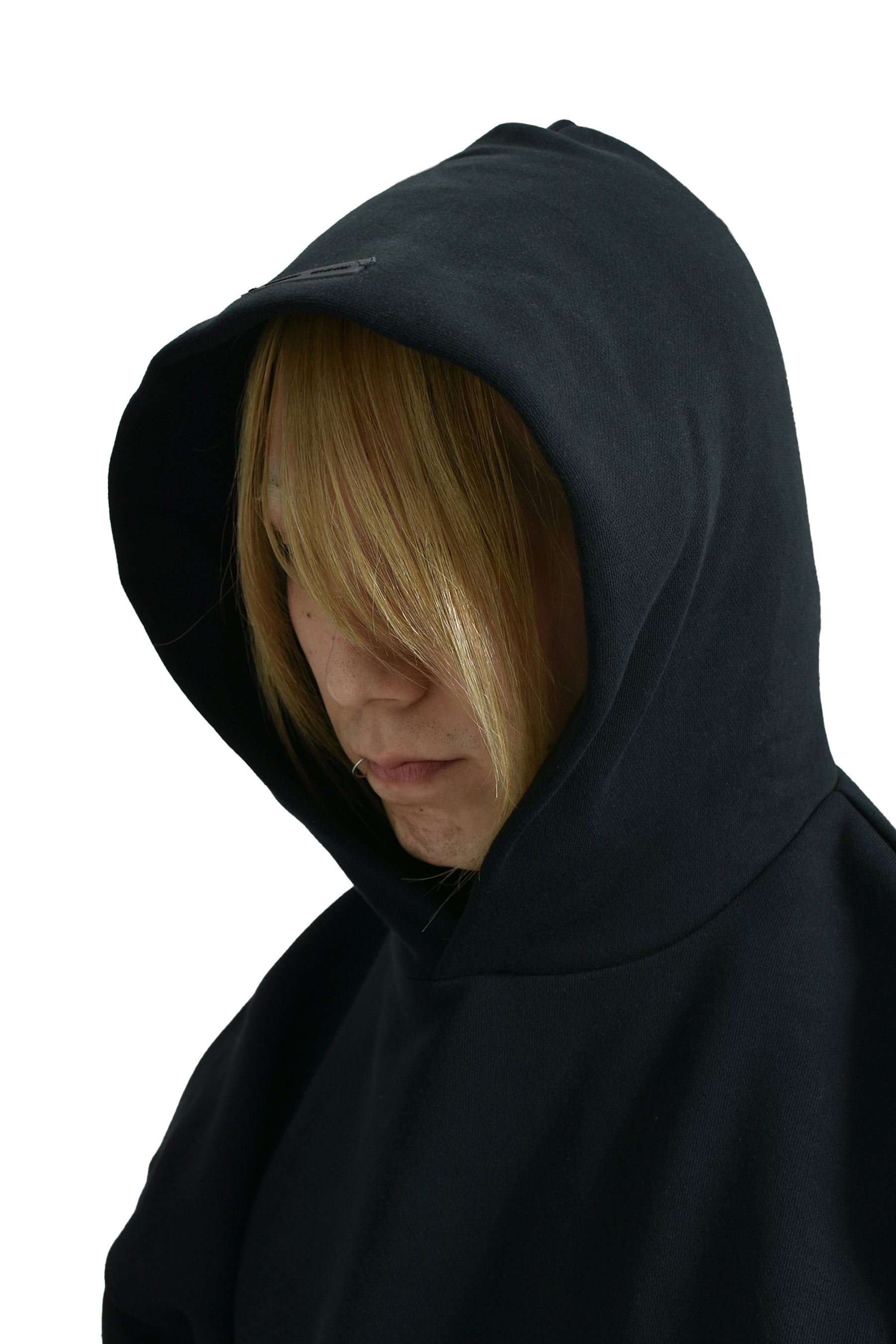 CLASSIC FIT FLEECE HOODIE / JET BLK - 4