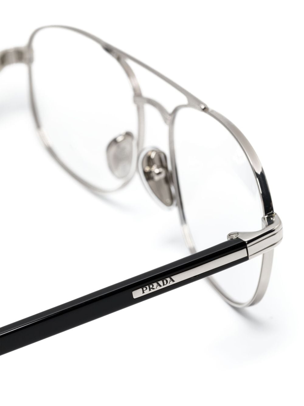 logo-print aviator-frame glasses - 3