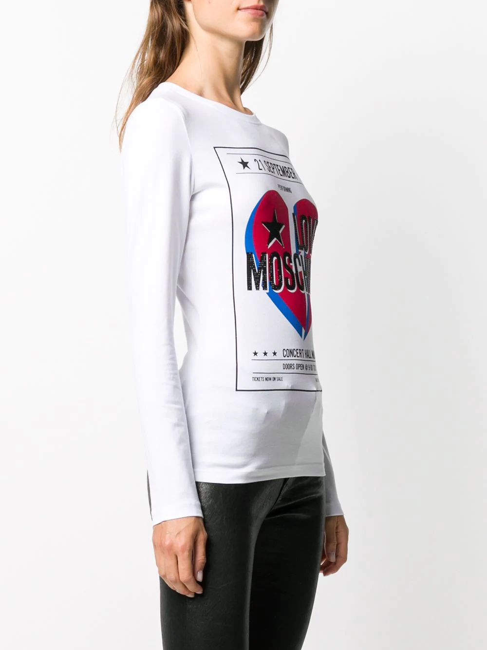 embellished logo print T-shirt  - 3