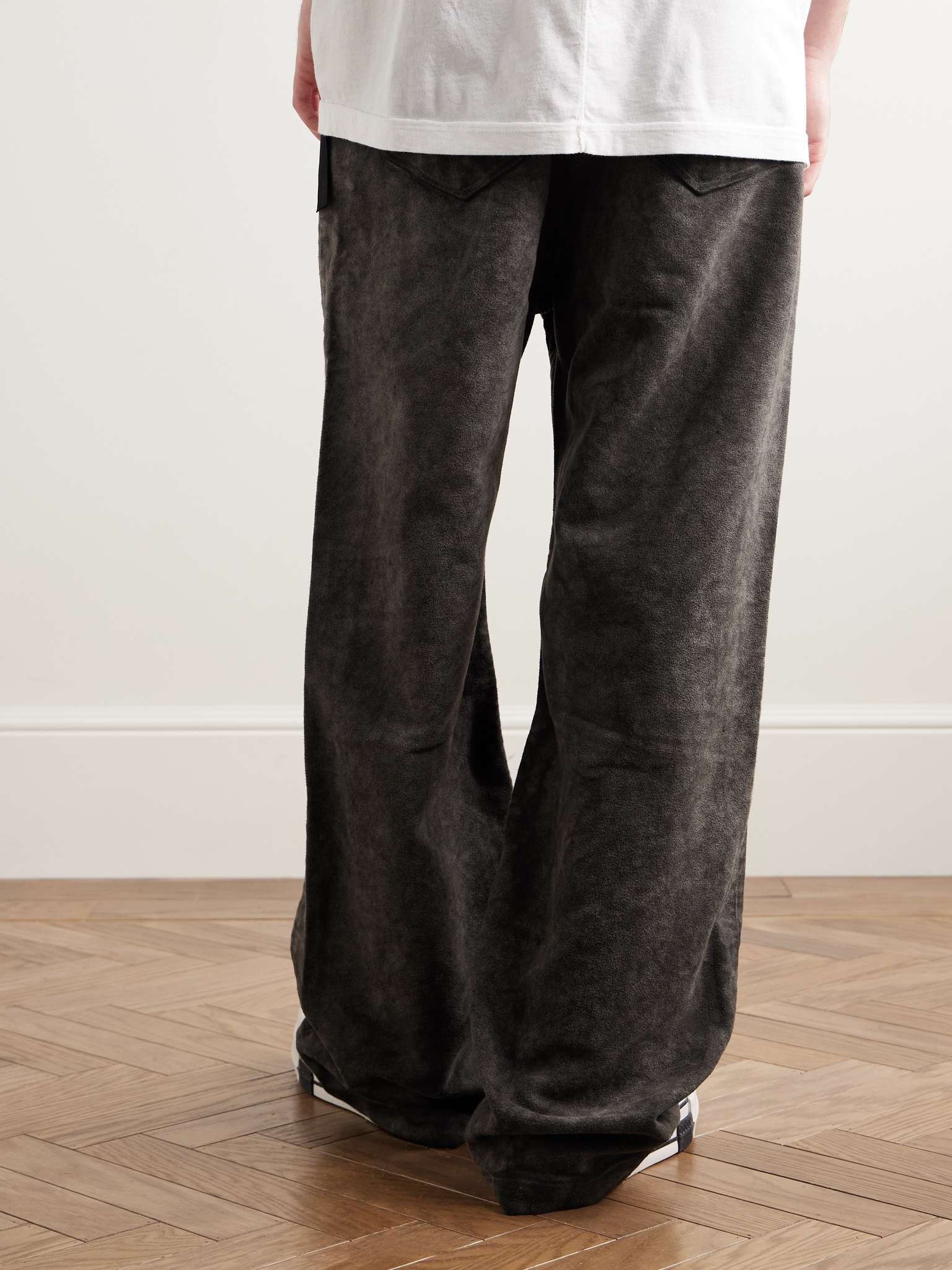 Geth Wide-Leg Cotton-Moleskin Jeans - 4