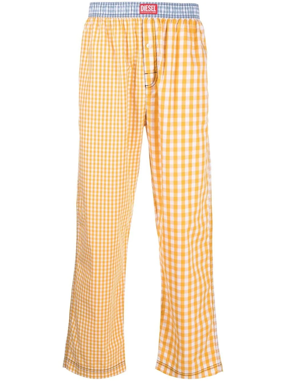 Derik gingham-check cotton pants - 1