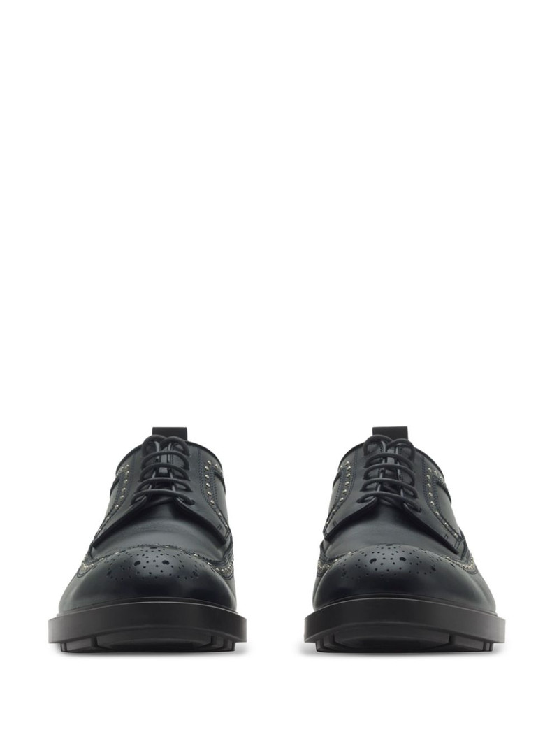 Burberry studded leather brogues outlook