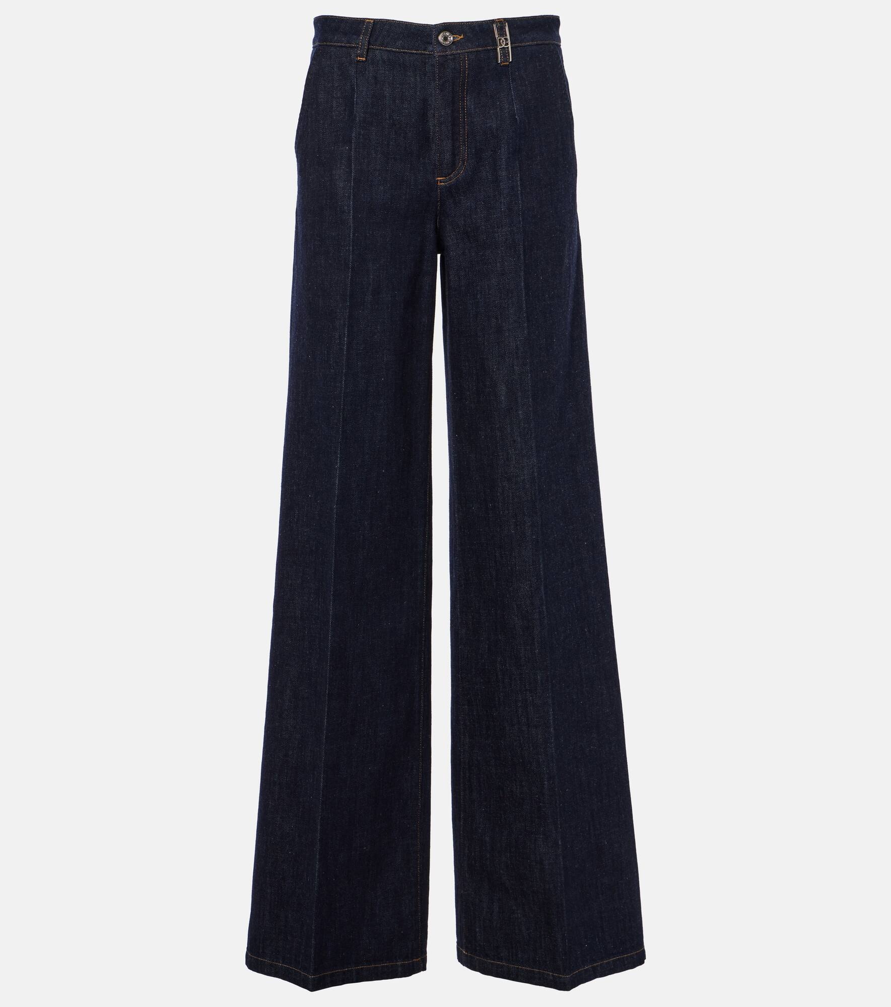 Mid-rise flared jeans - 1