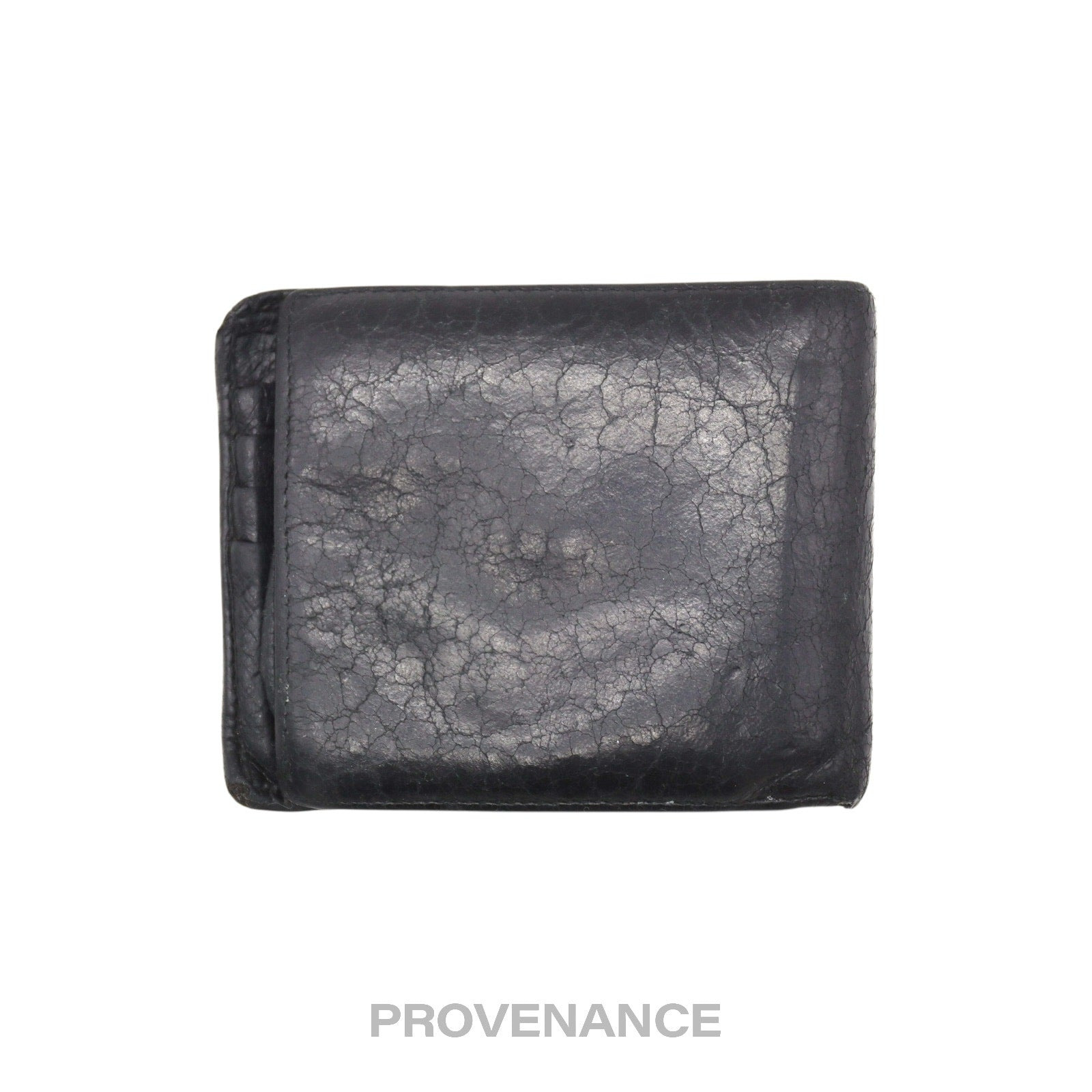 Balenciaga Screw Stud Bifold Wallet - Black Lambskin - 2