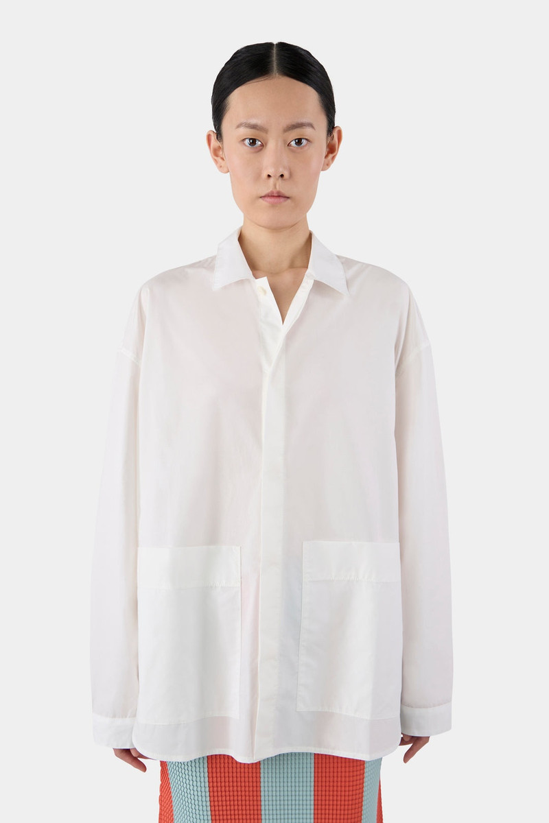 WHITE 'EVERYDAY I WEAR SUNNEI' OVER SHIRT 4