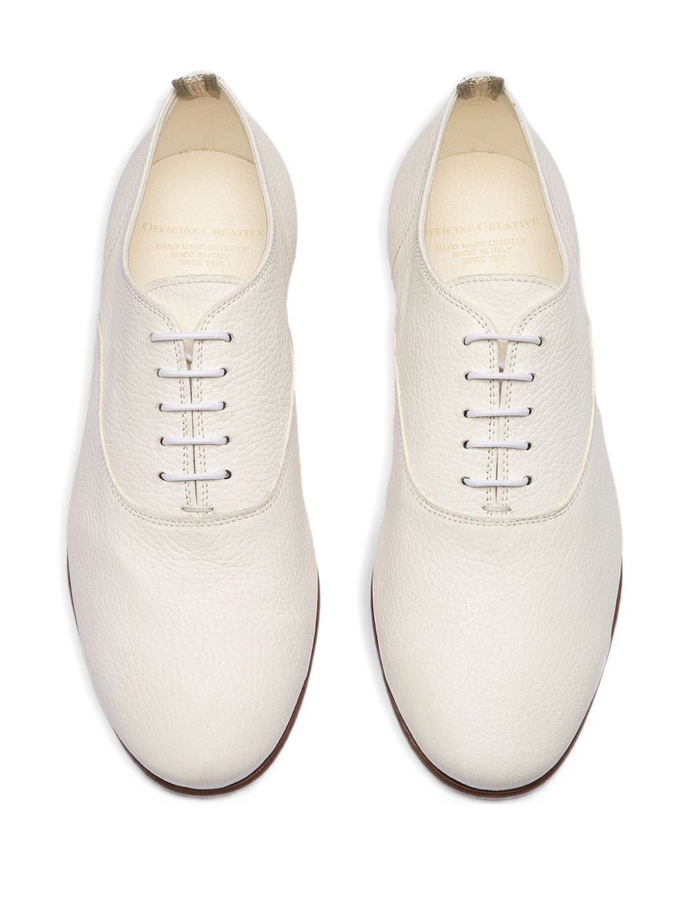 lace-up leather oxford shoes - 3