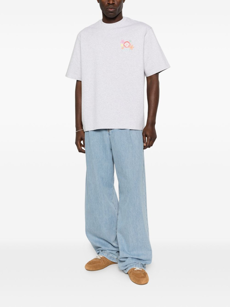 CASABLANCA crew-neck oversized T-shirt outlook