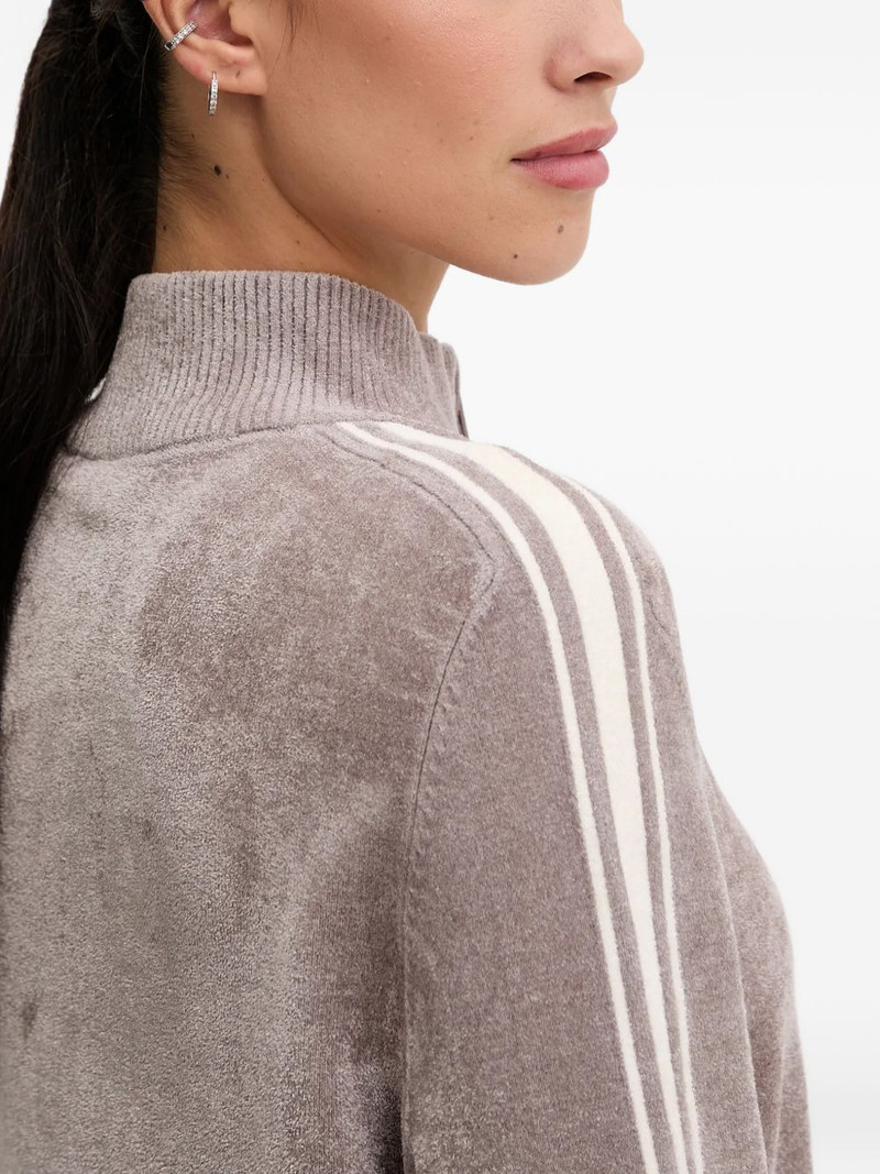 striped zip-up sweatshirt 4