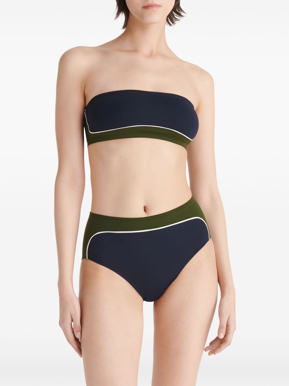 Club Bandeau contrasting bikini top - 3