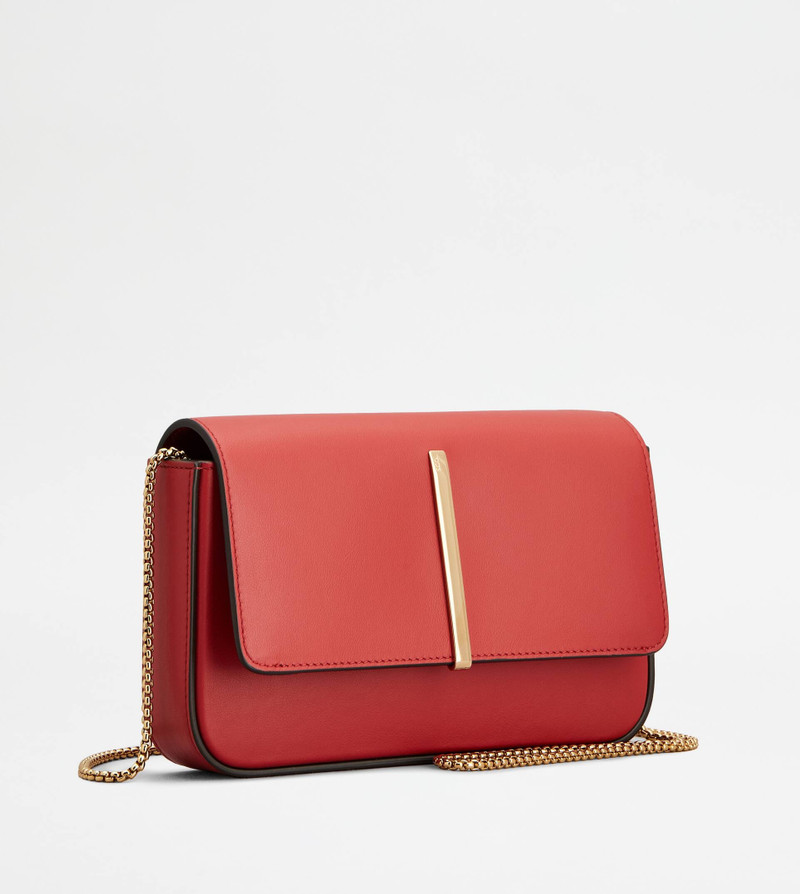 Tod's TOD'S DI BAG FOLIO IN LEATHER MINI - RED outlook