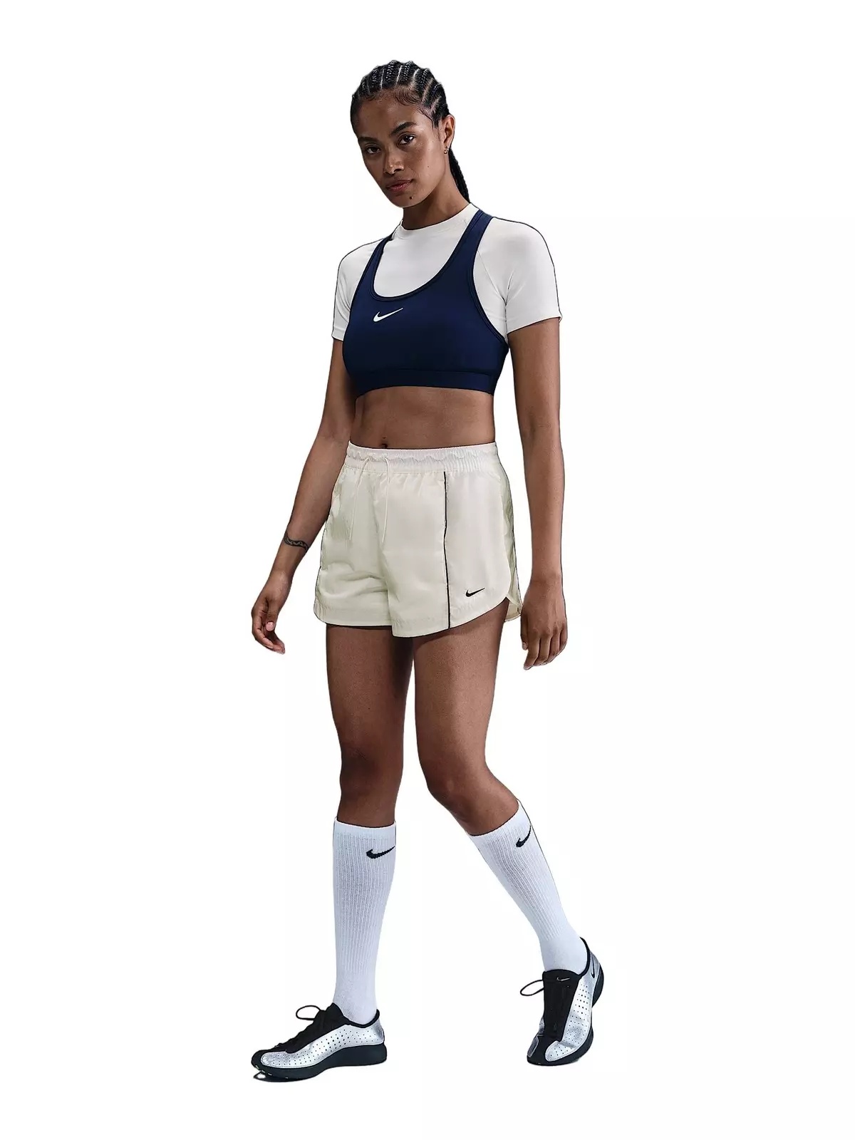 Women's Windrunner Mid-Rise 2" Woven Shorts -Sail - 4