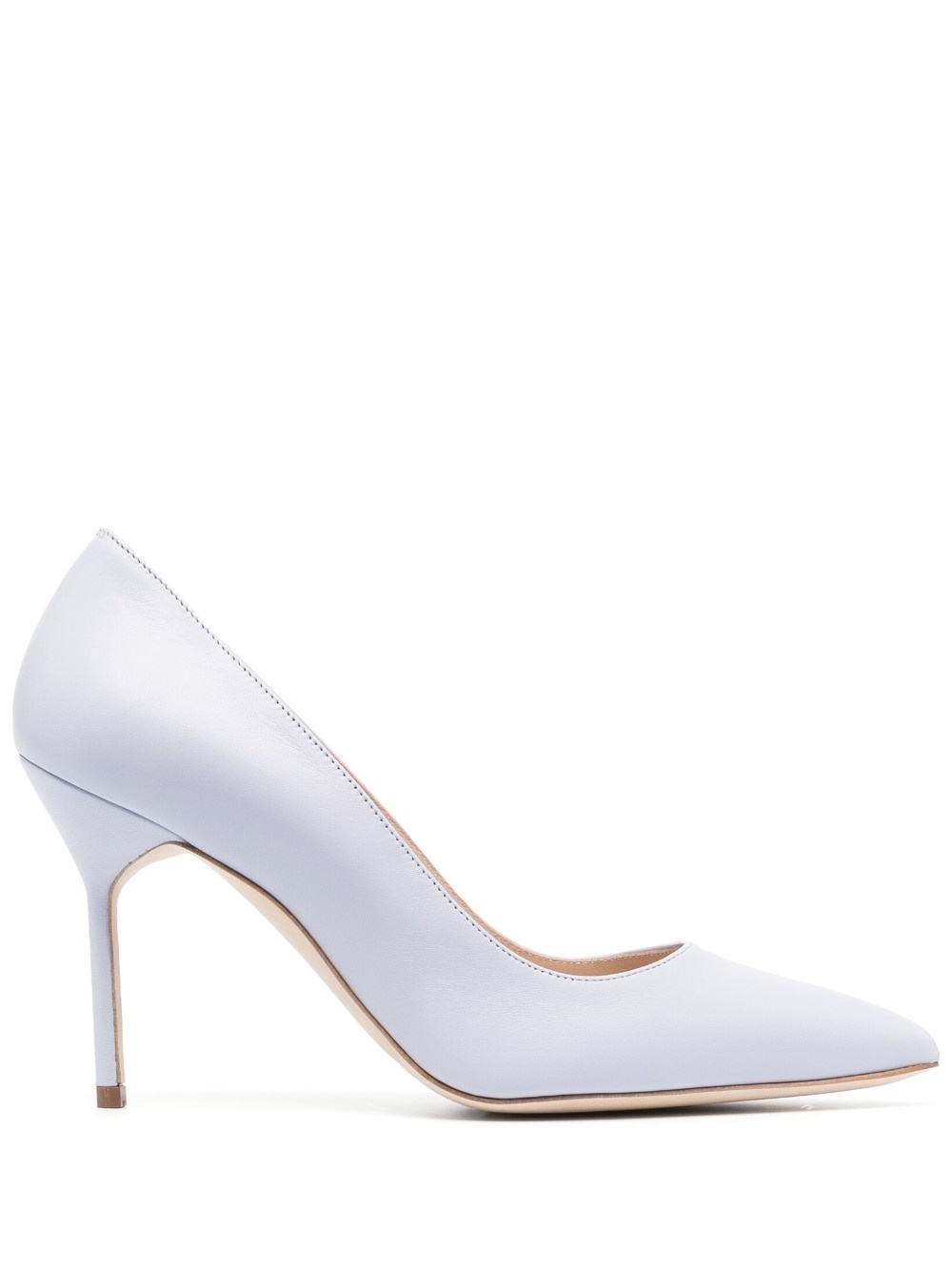 BB 90mm metallic-effect leather pumps - 1