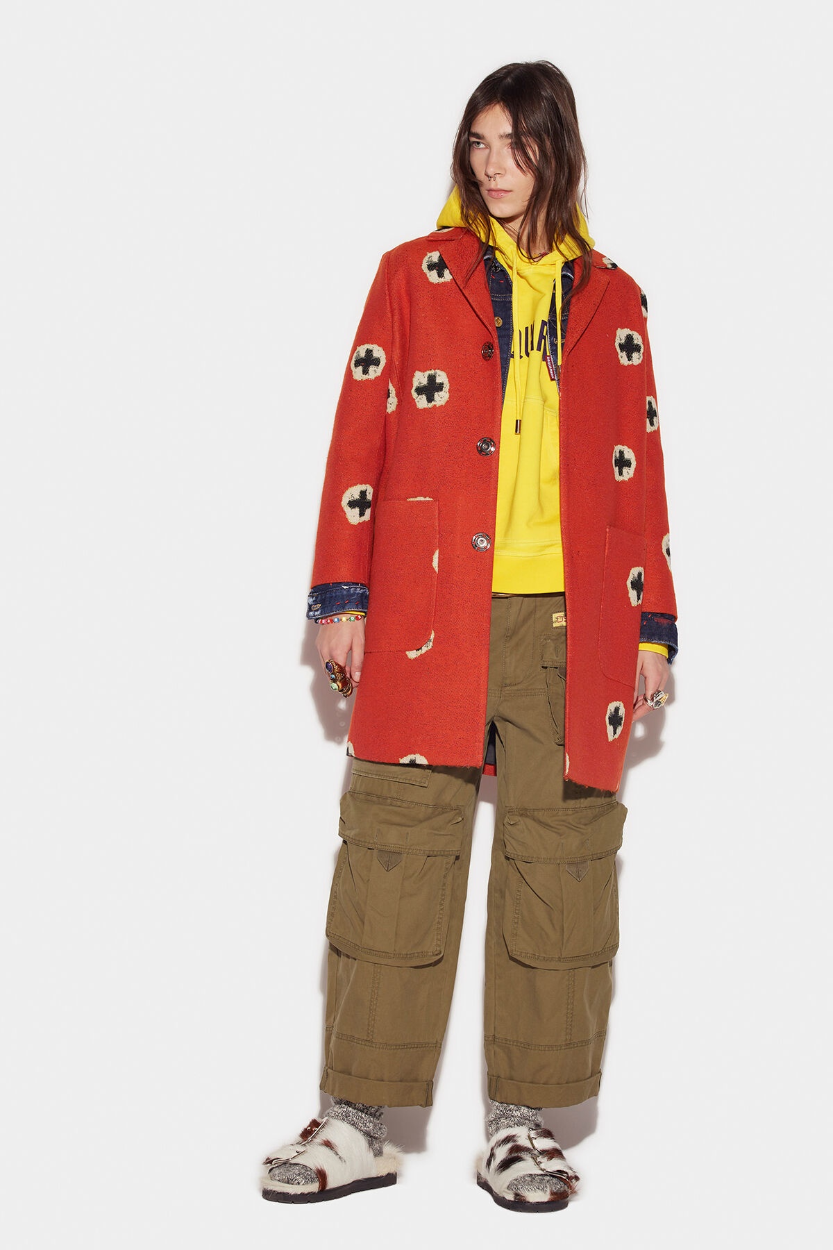 HIDDEN BUTTONS COAT - 3