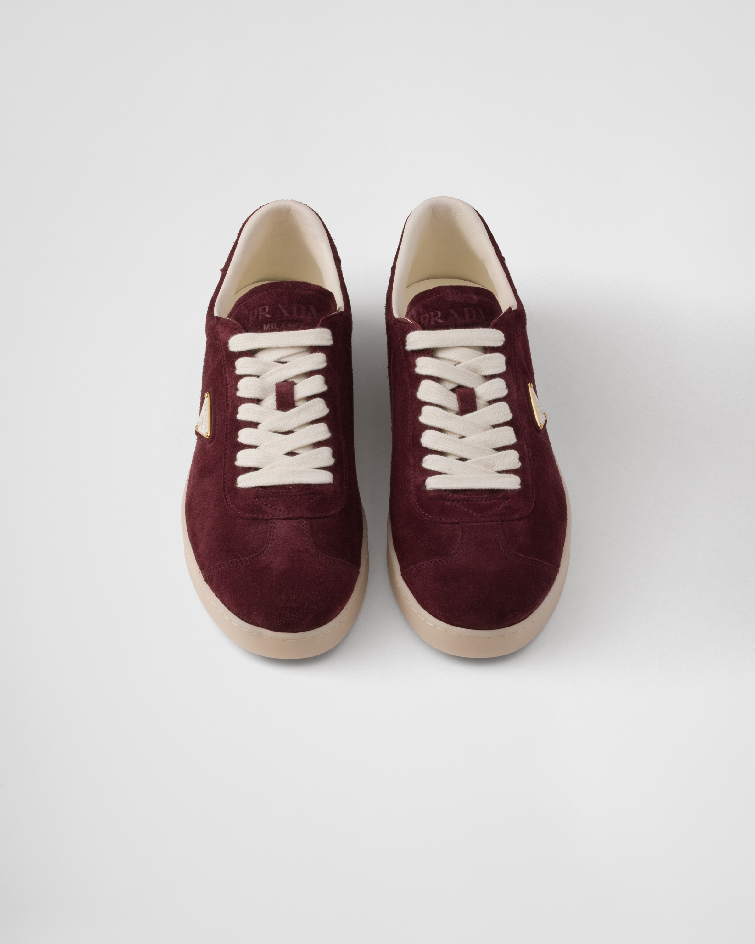 【PRADA】Lane Sneaker In Nappa And Suede メンズ スニーカー Prada Lane suede sneakers | REVERSIBLE