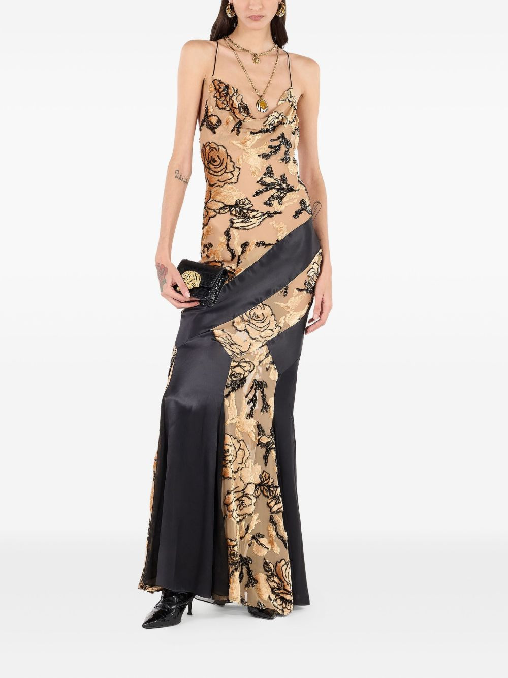 floral-motif dress - 2