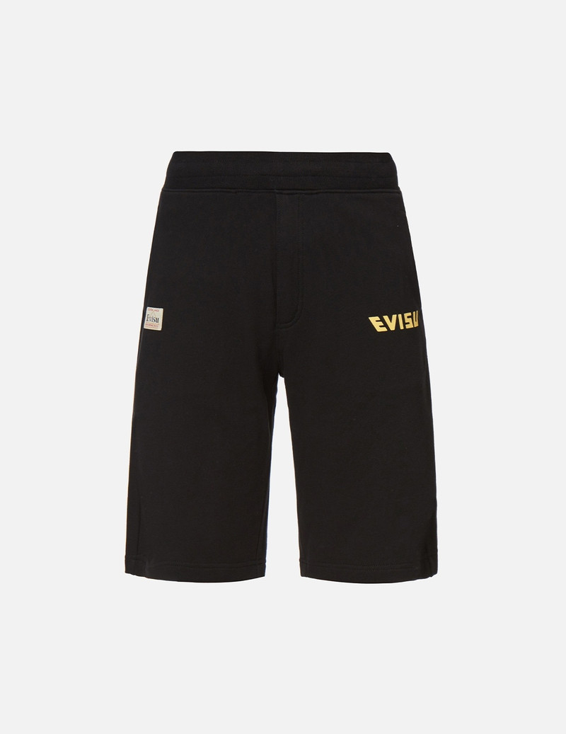 DOUBLE DARUMA DAICOCK PRINT SWEAT SHORTS 1