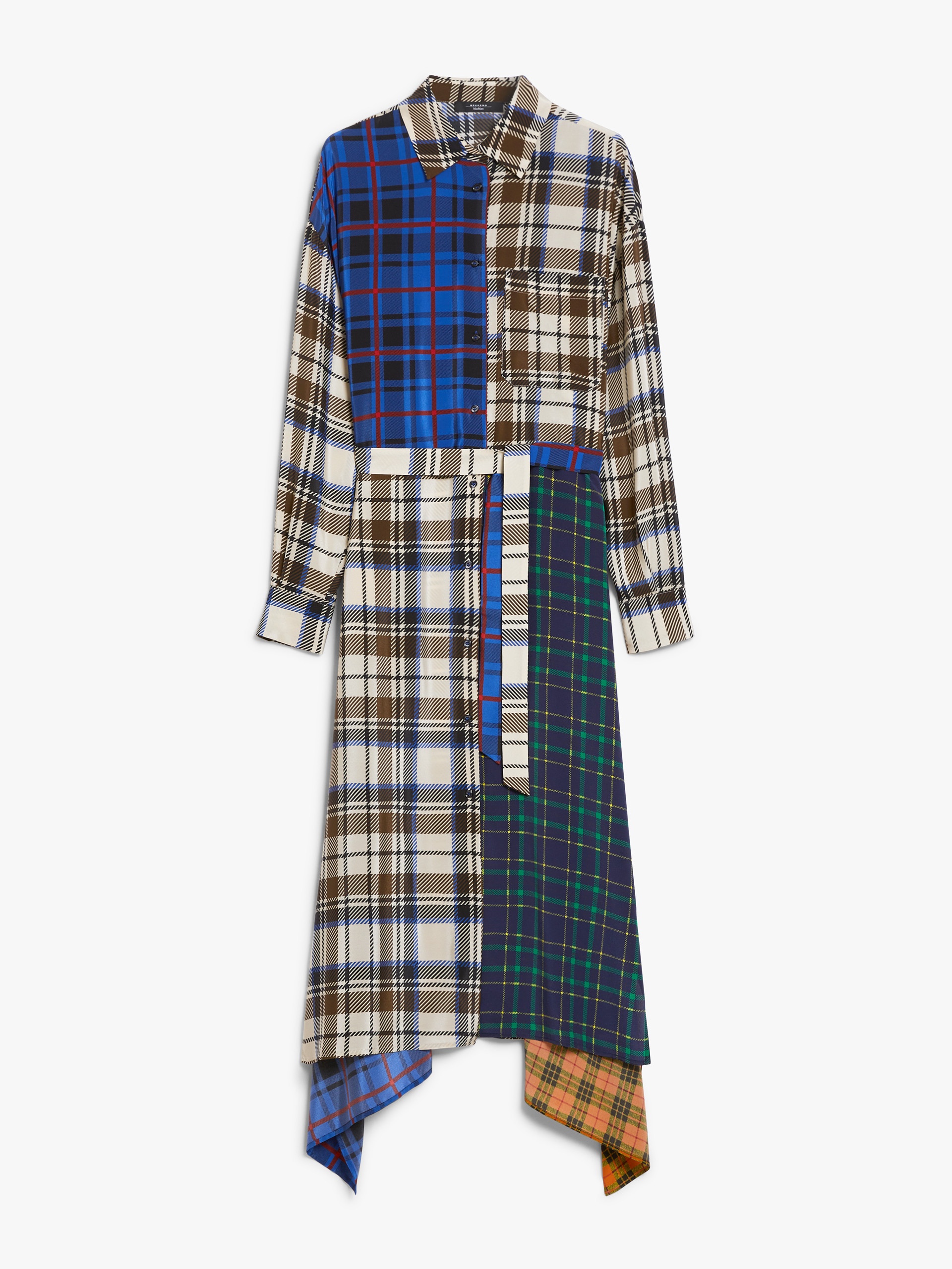 SAMARIA Silk patchwork dress - 1