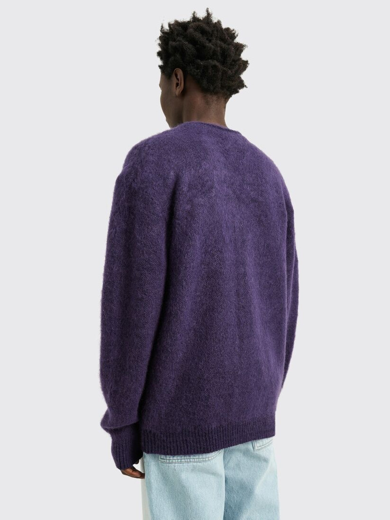 NEEDLES MOHAIR CARDIGAN SOLID PURPLE 3