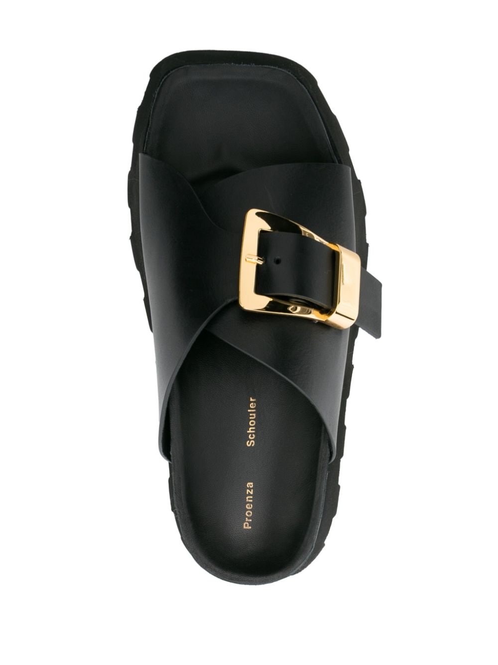 buckled leather sandals - 4