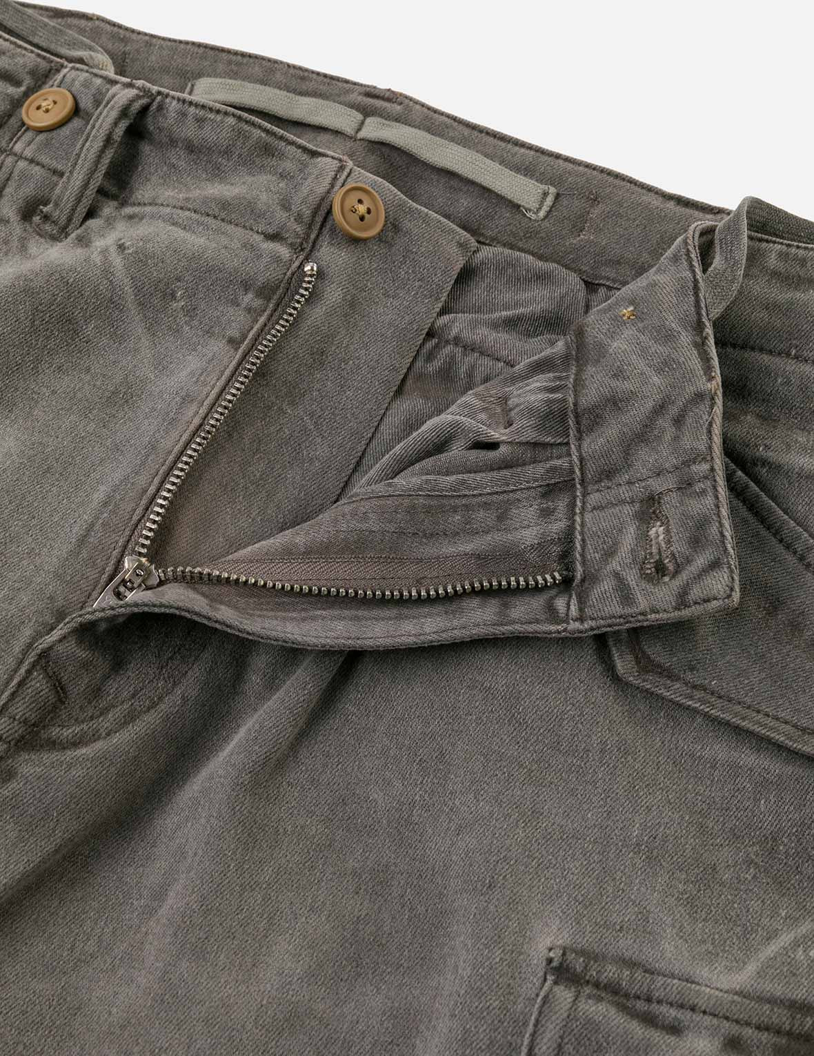 Washed Daicock Embroidery Wide-leg Cargo Jeans - 11
