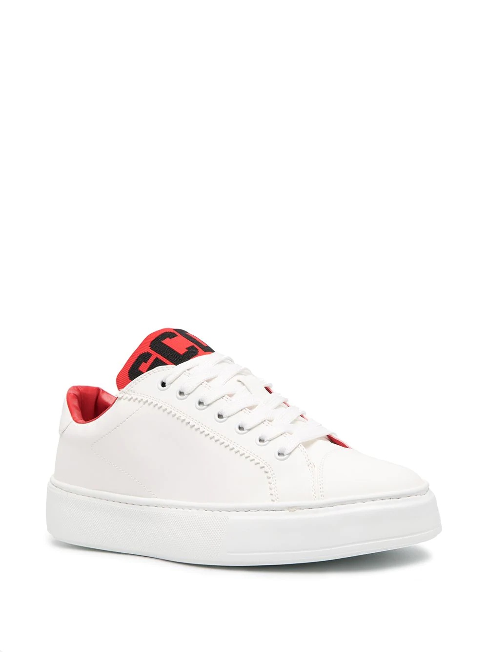 logo-print low-top sneakers - 2