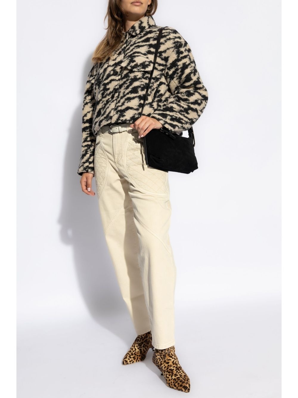 Ferida zebra-print coat - 2