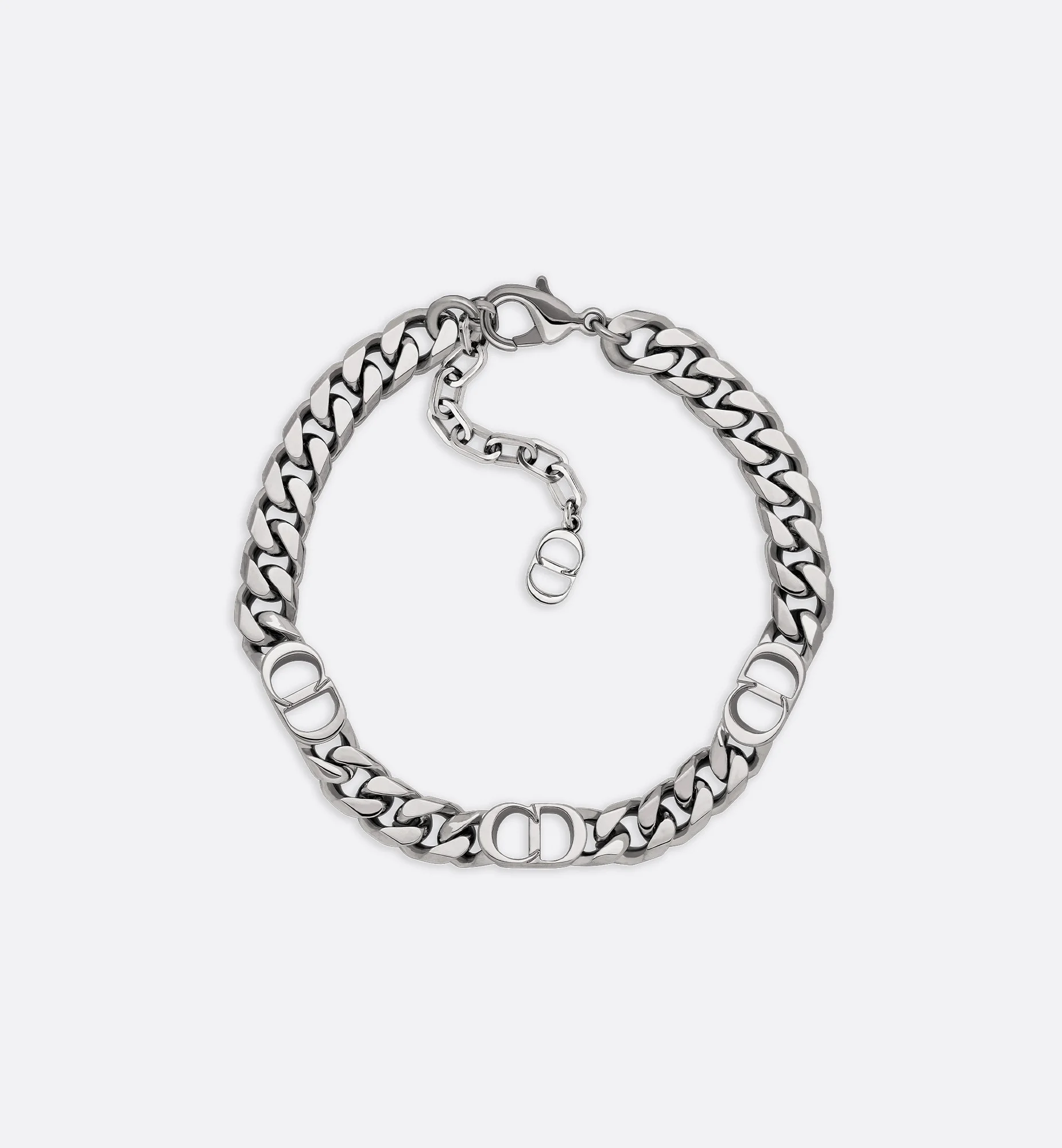 CD Icon Thin Chain Link Bracelet - 1