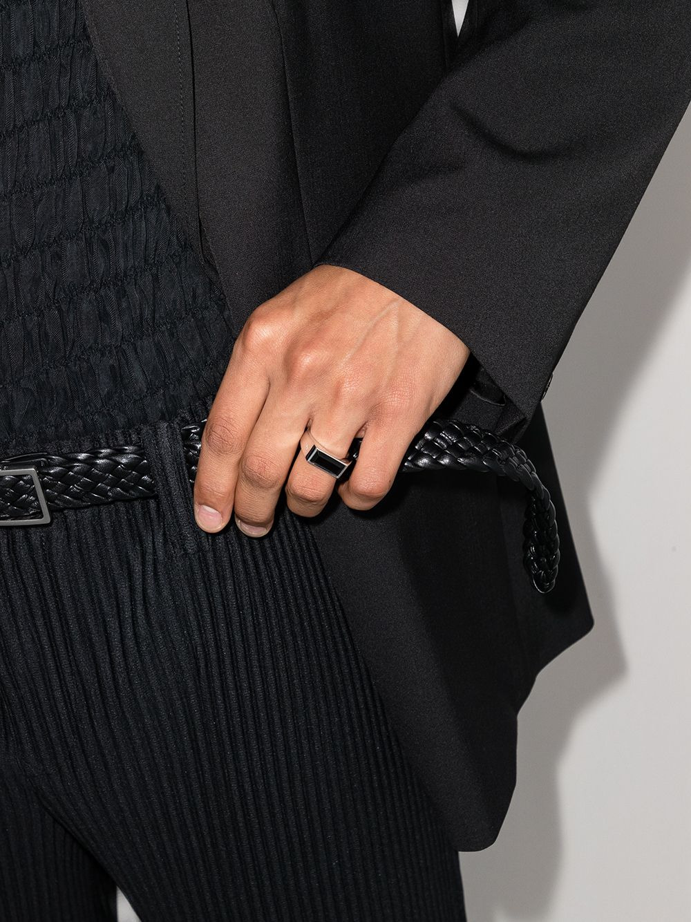 Peaky Ring Polished Onyx 925 Silver - 2