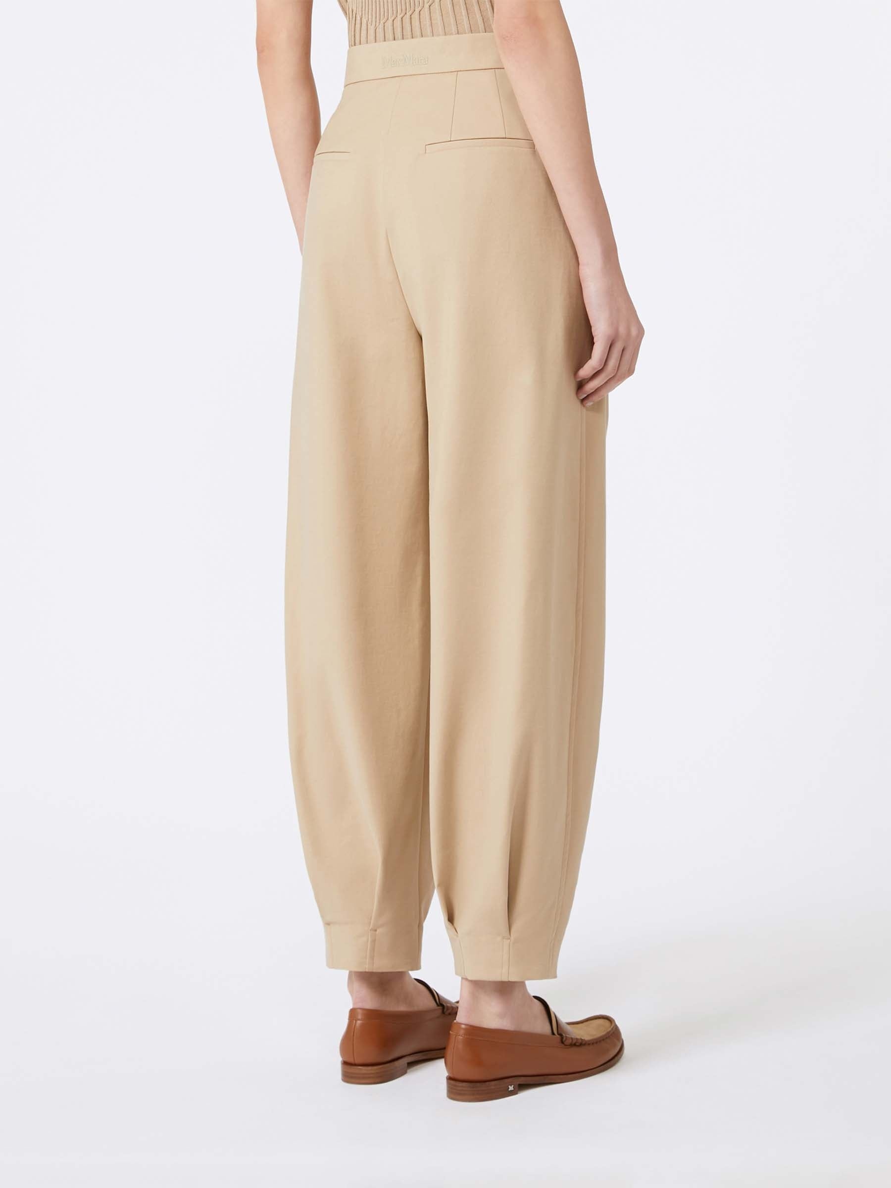 PLEATED COTTON TROUSERS - 3