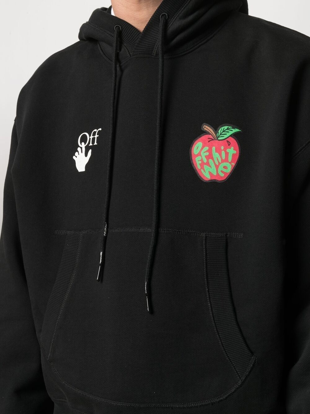 Apple Over flatlock hoodie - 5