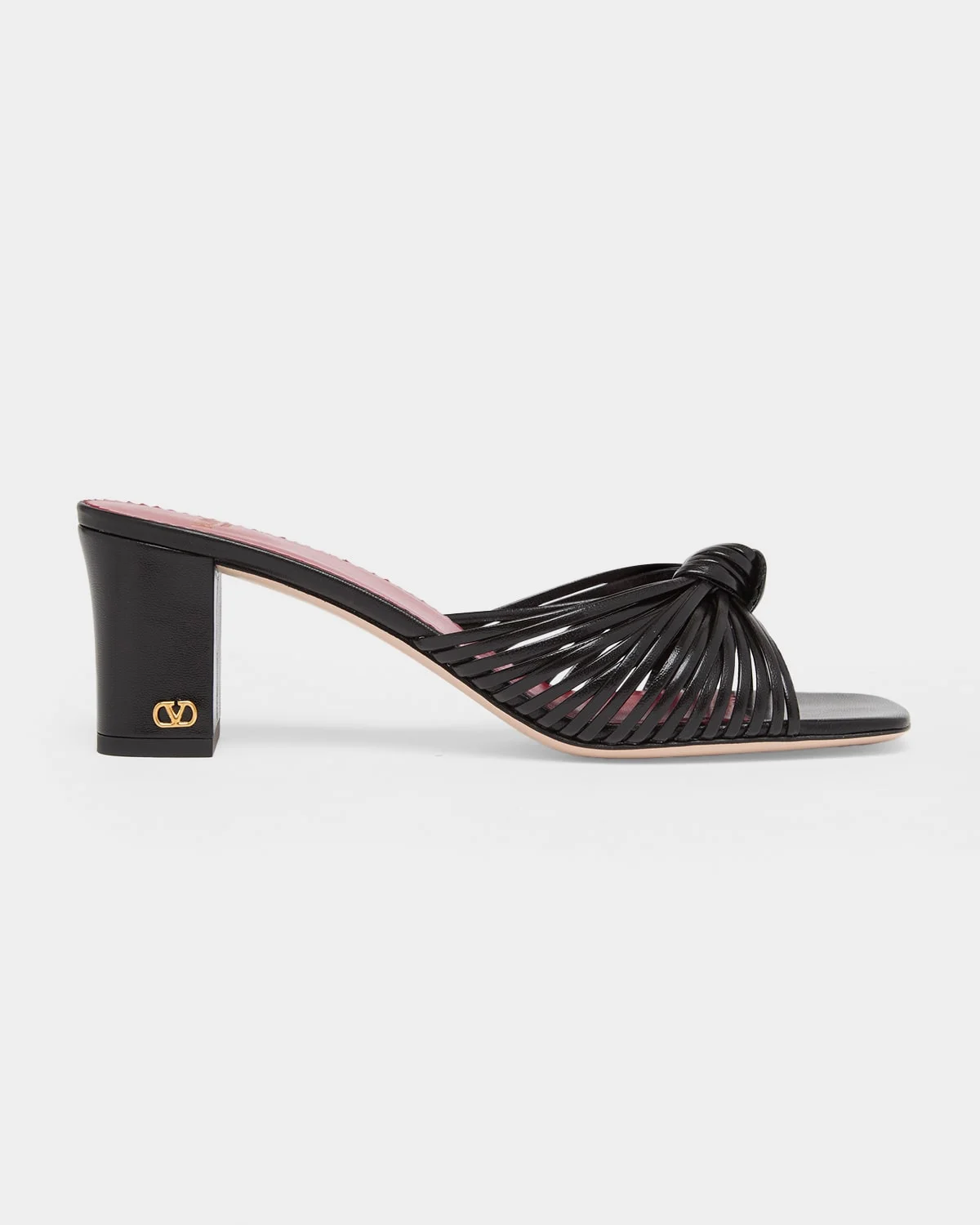 60mm Anne Knotted Leather Mules - 1