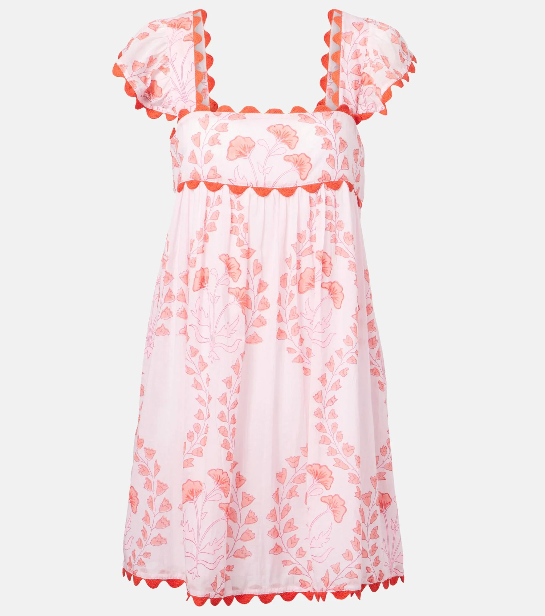 Printed cotton minidress - 1