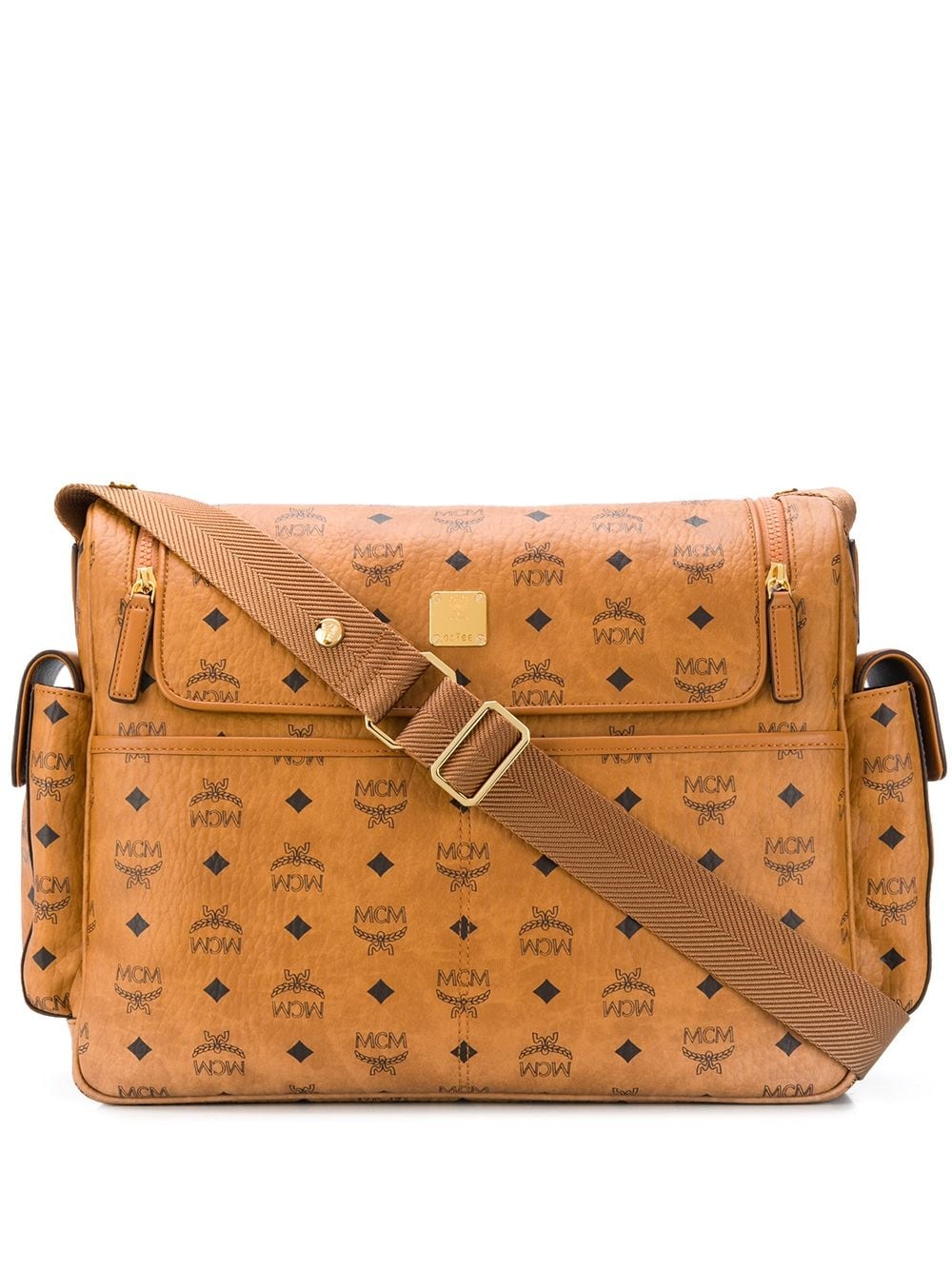 monogram print shoulder bag  - 1