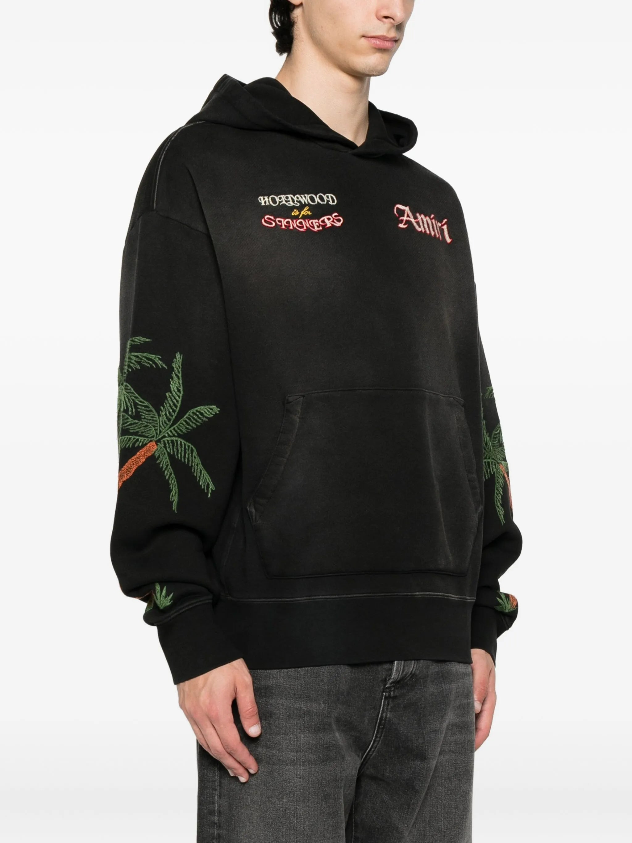 Amiri Palm-tree Embroidered Hoodie - 4