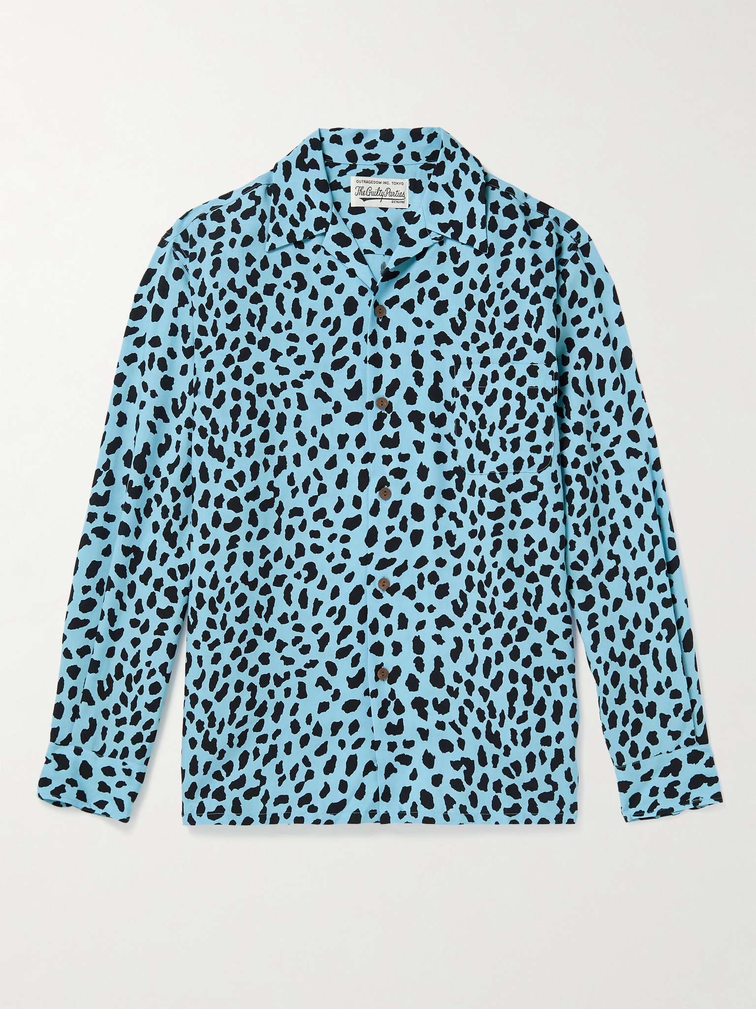 Camp-Collar Leopard-Print TENCEL™ Lyocell Shirt - 1
