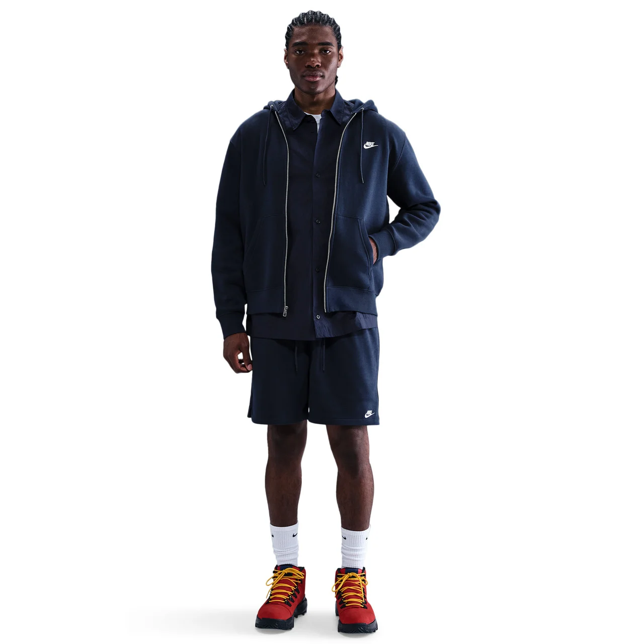 Nike Mens Nike Club Flow French Terry Shorts - 1