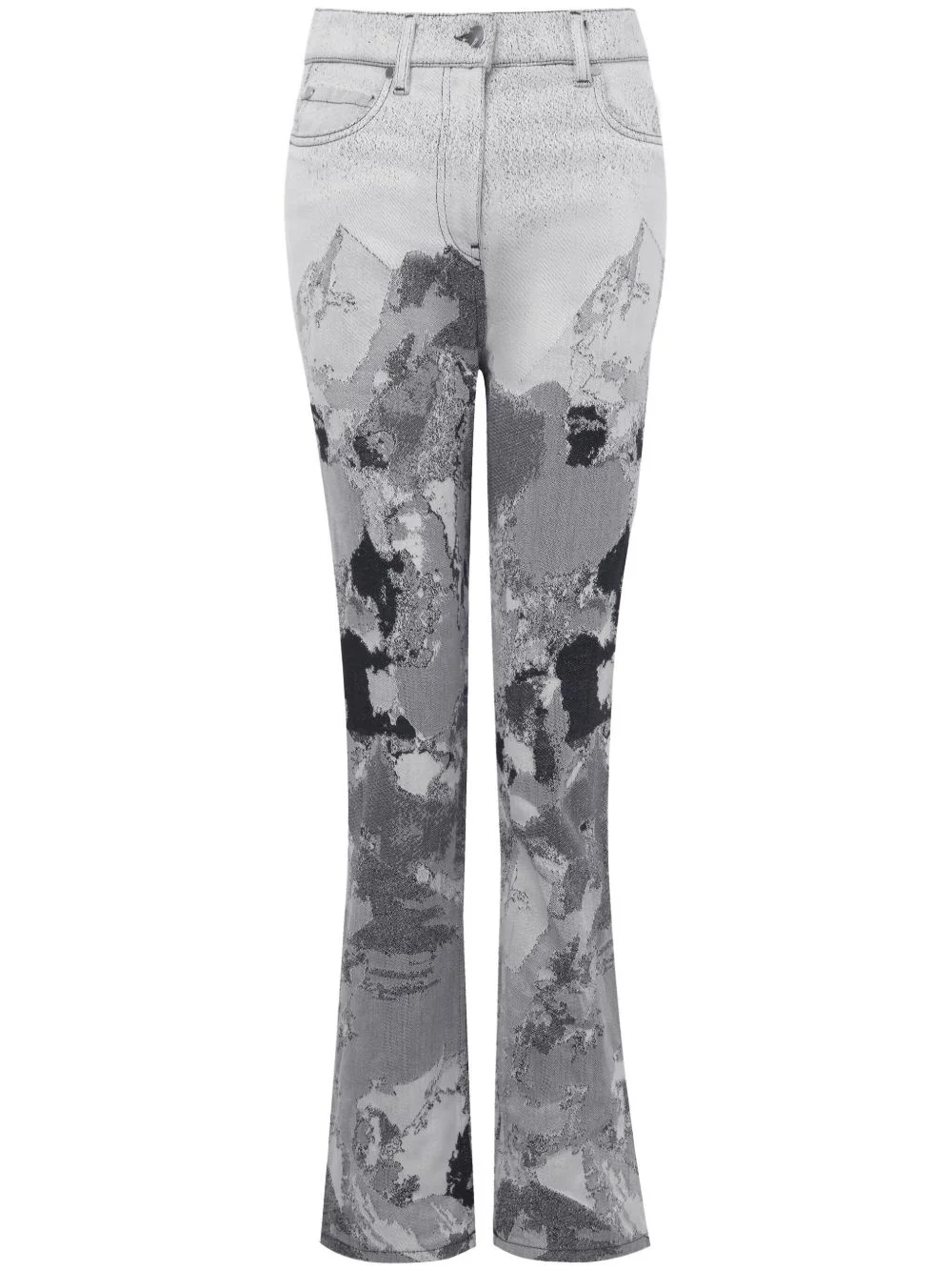 abstract-pattern jeans - 1