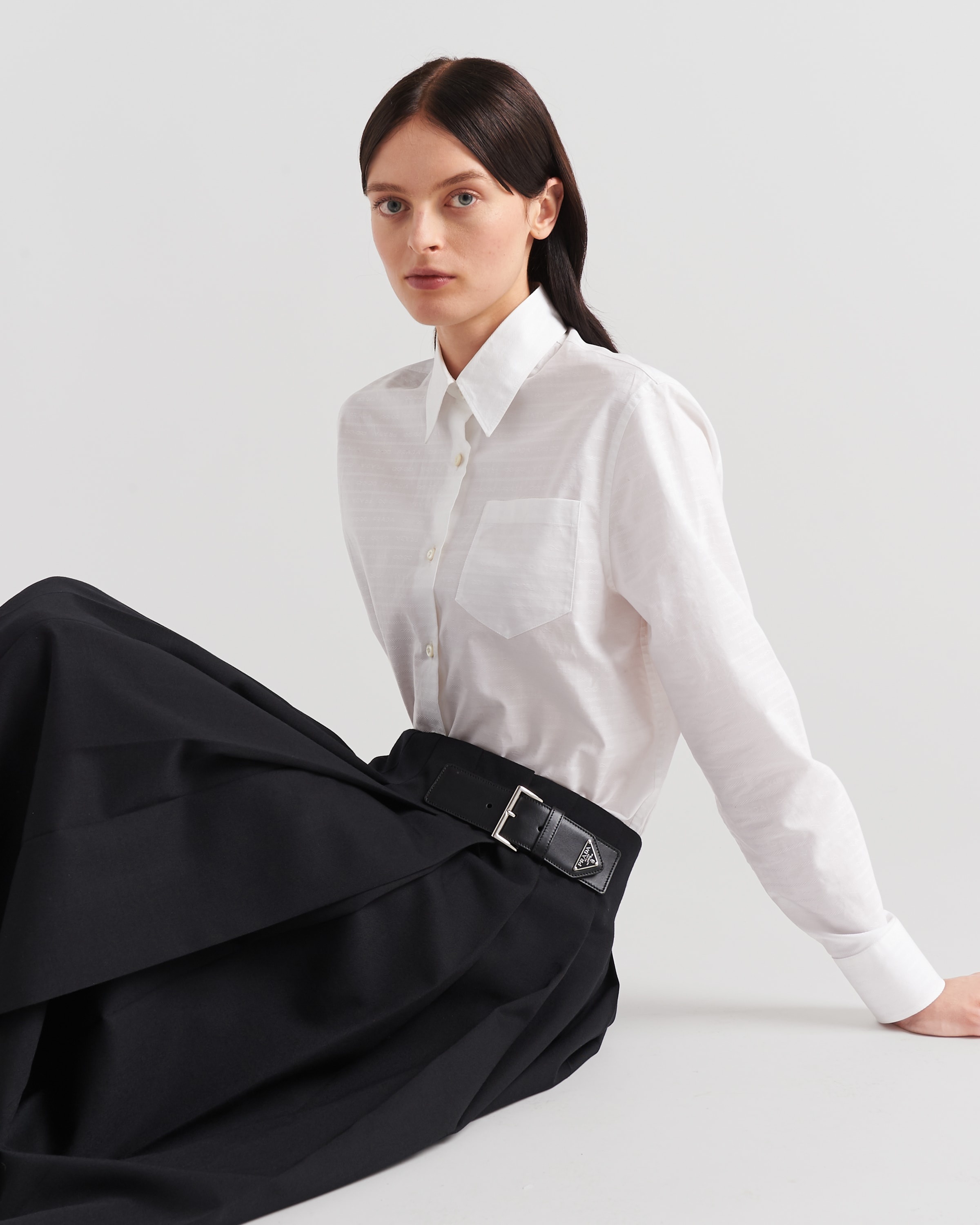 Gabardine midi skirt - 4