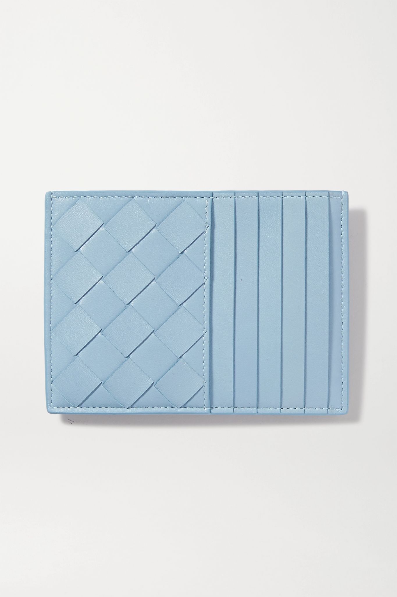 Intrecciato leather cardholder - 1