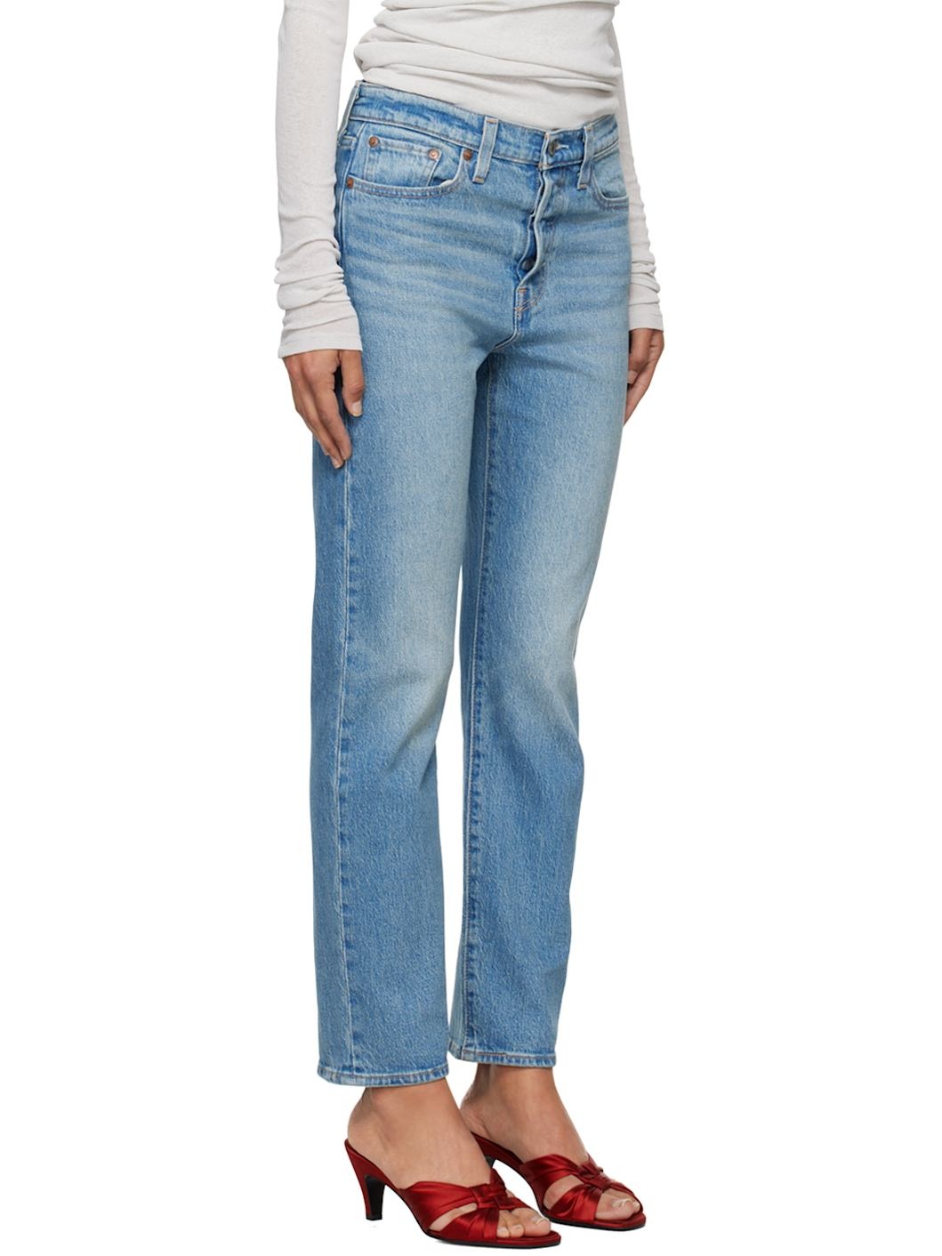 Blue Wedgie Straight Fit Jeans - 2