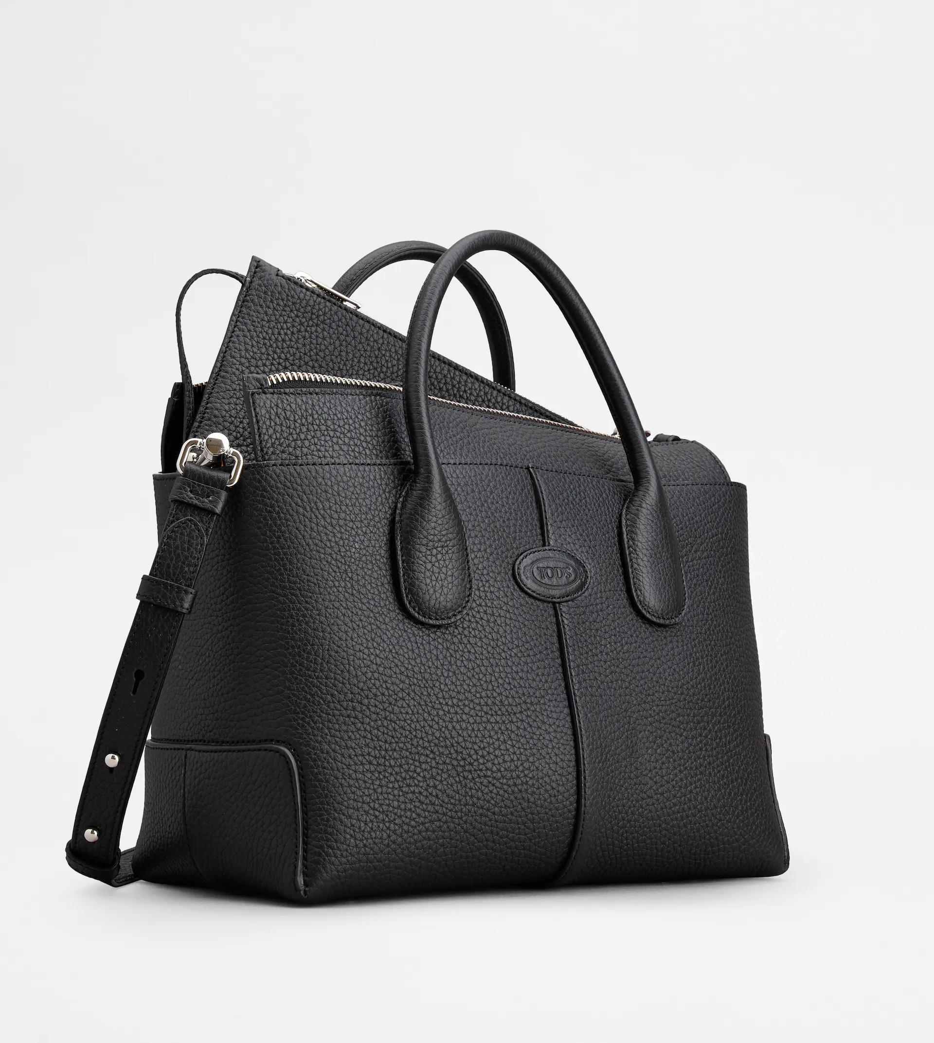 TOD'S DI BAG IN LEATHER SMALL - BLACK - 3