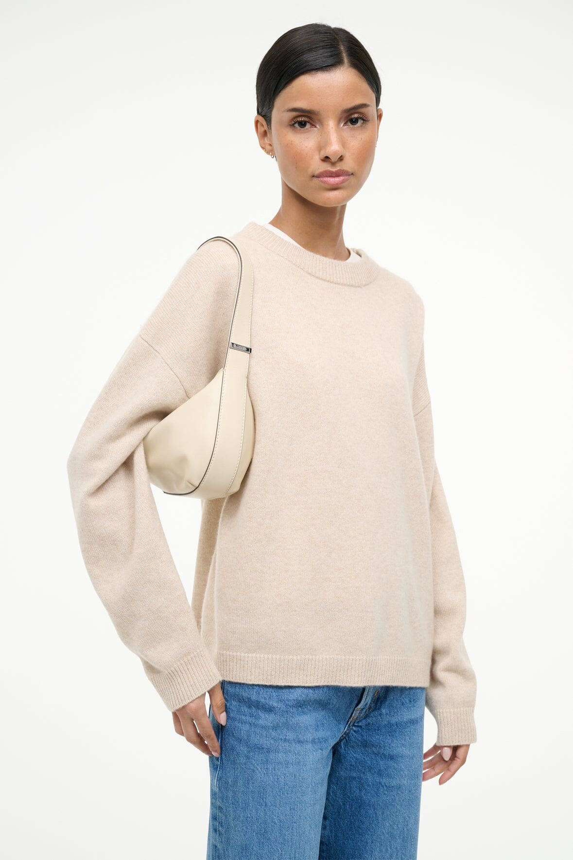 STAUD DEMY SHOULDER BAG CREAM - 2