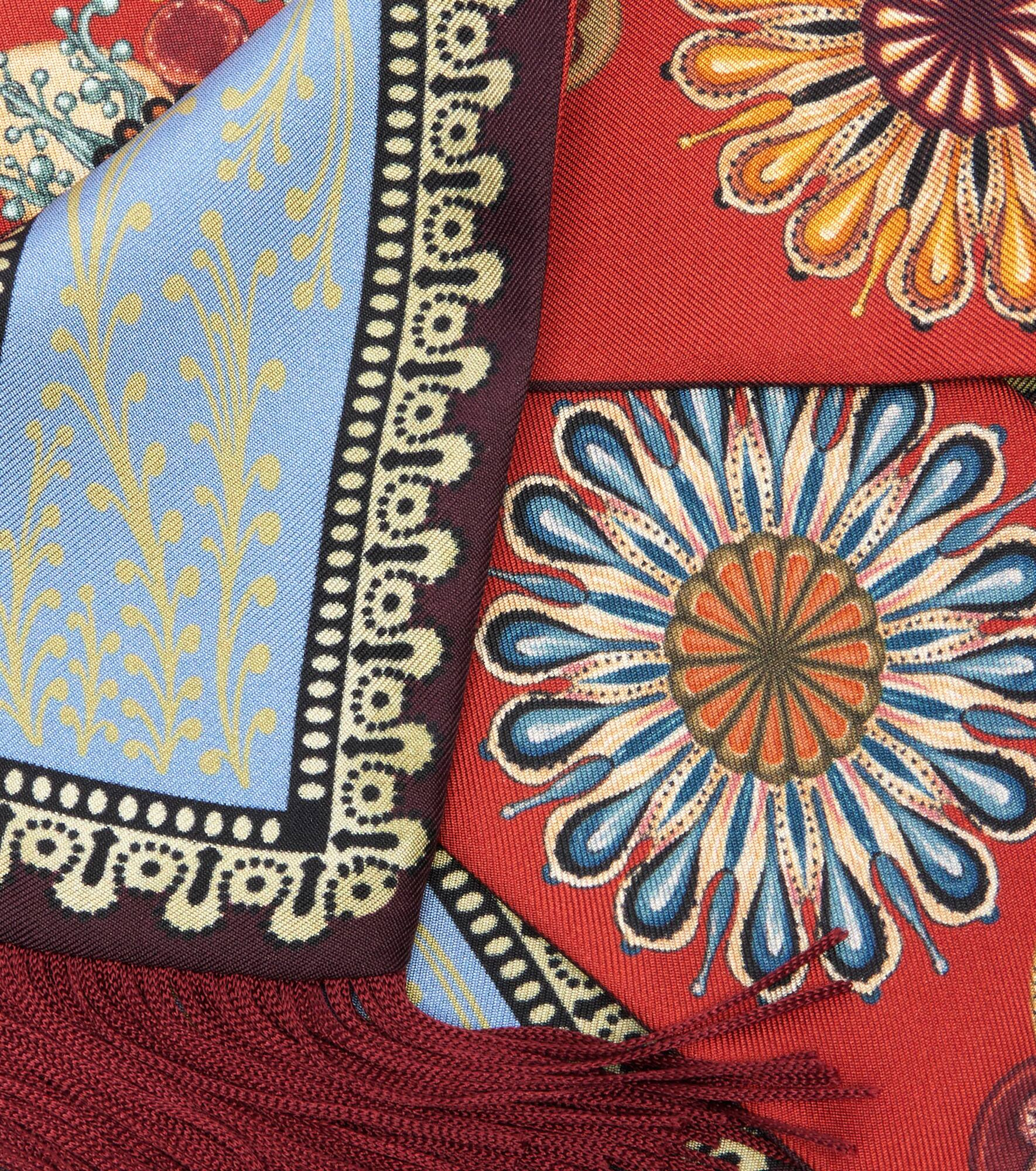 Printed silk twill scarf - 3