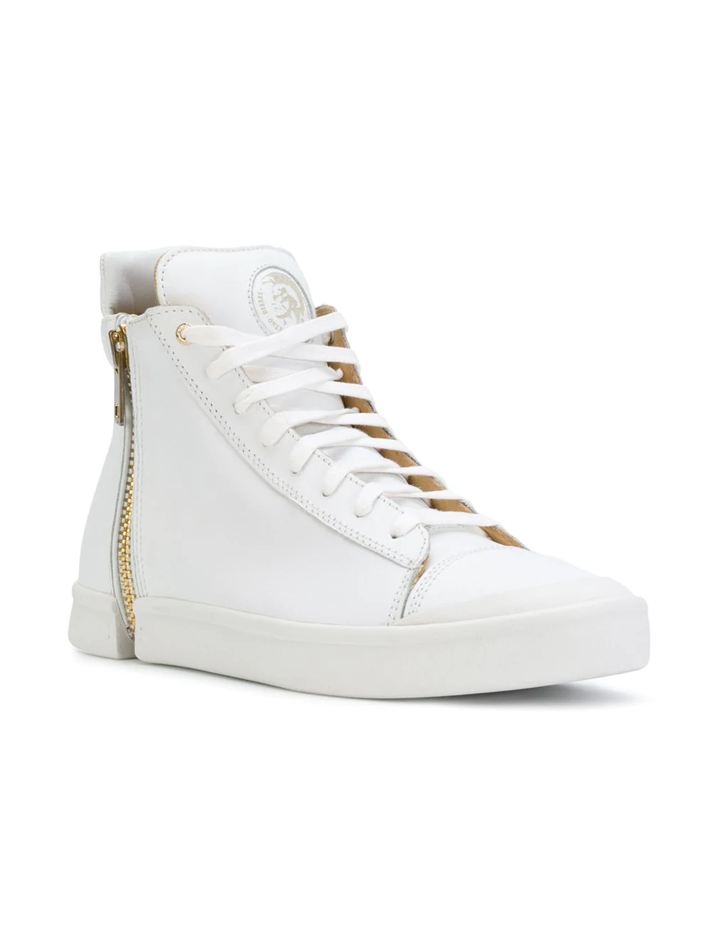 zip detail sneakers - 2