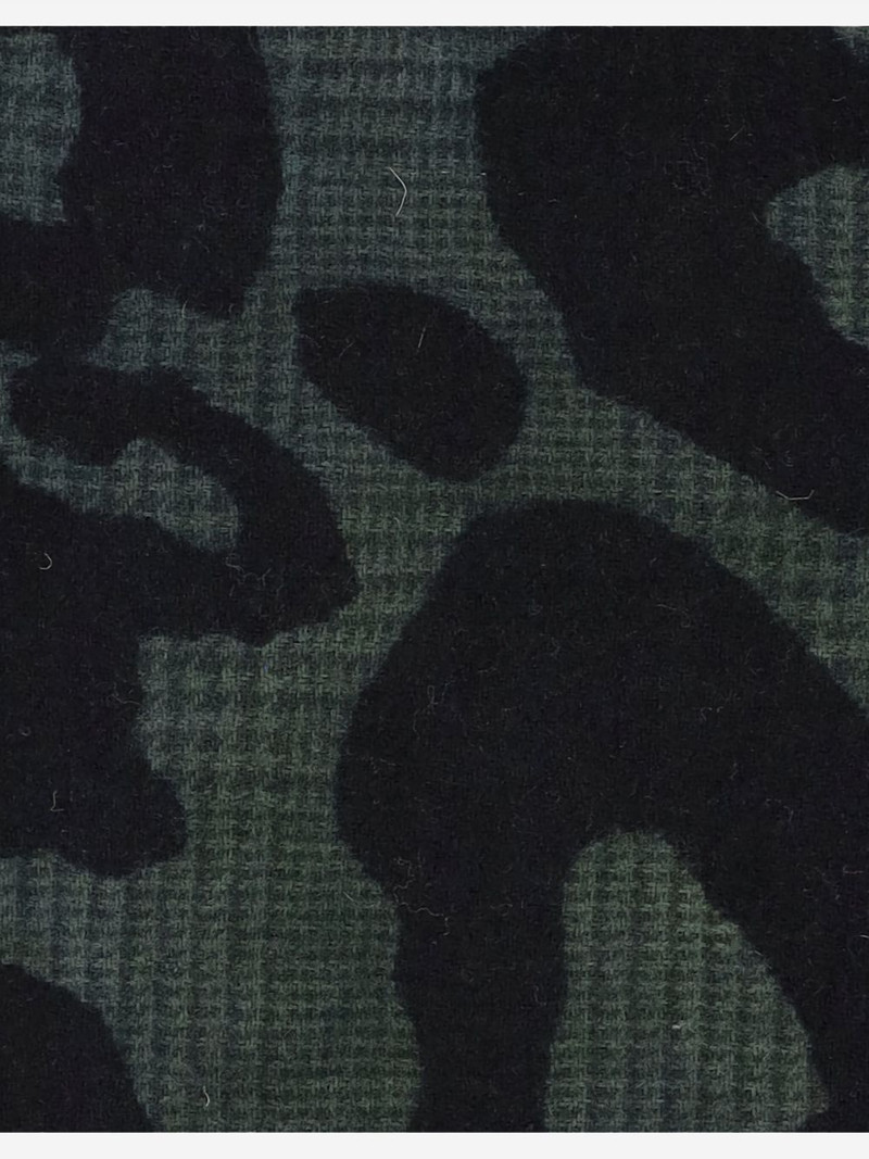 Faliero Sarti leopard-print fringed scarf outlook