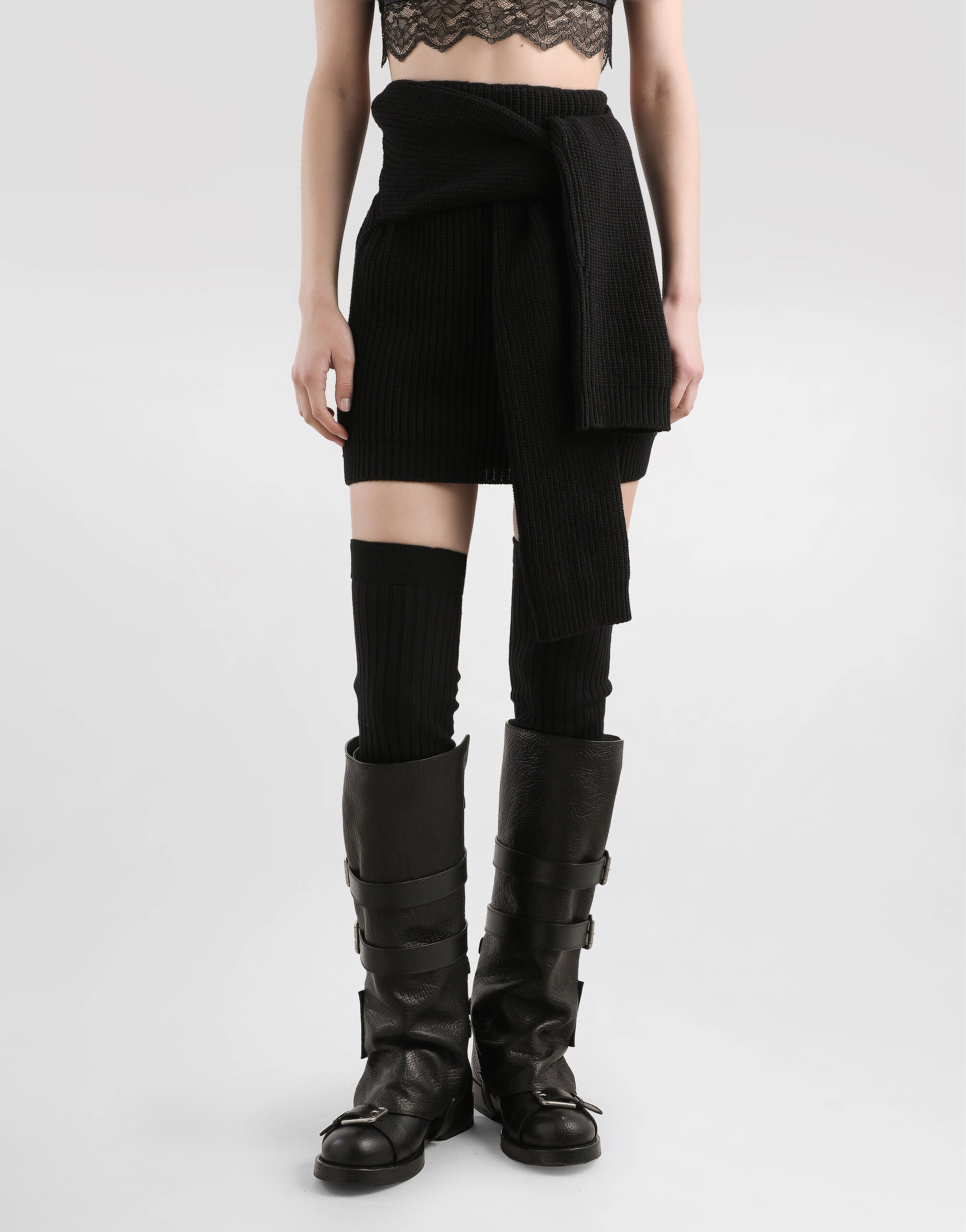 Wool knit skirt - 2